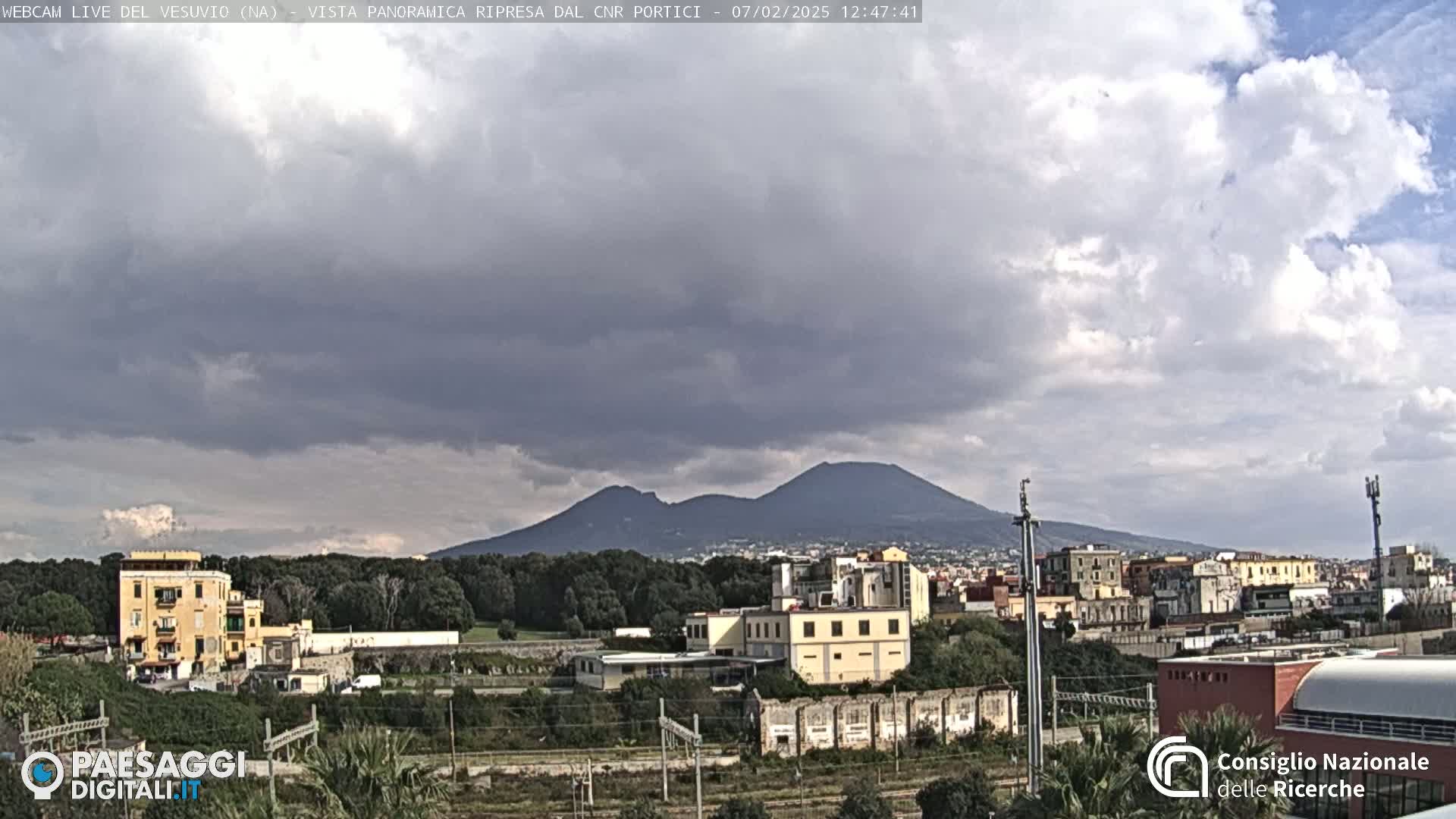  Mount Vesuvius Volcano (Vulcano Vesuvio) Panaromic Live Cam- Naples, Campania, Italy