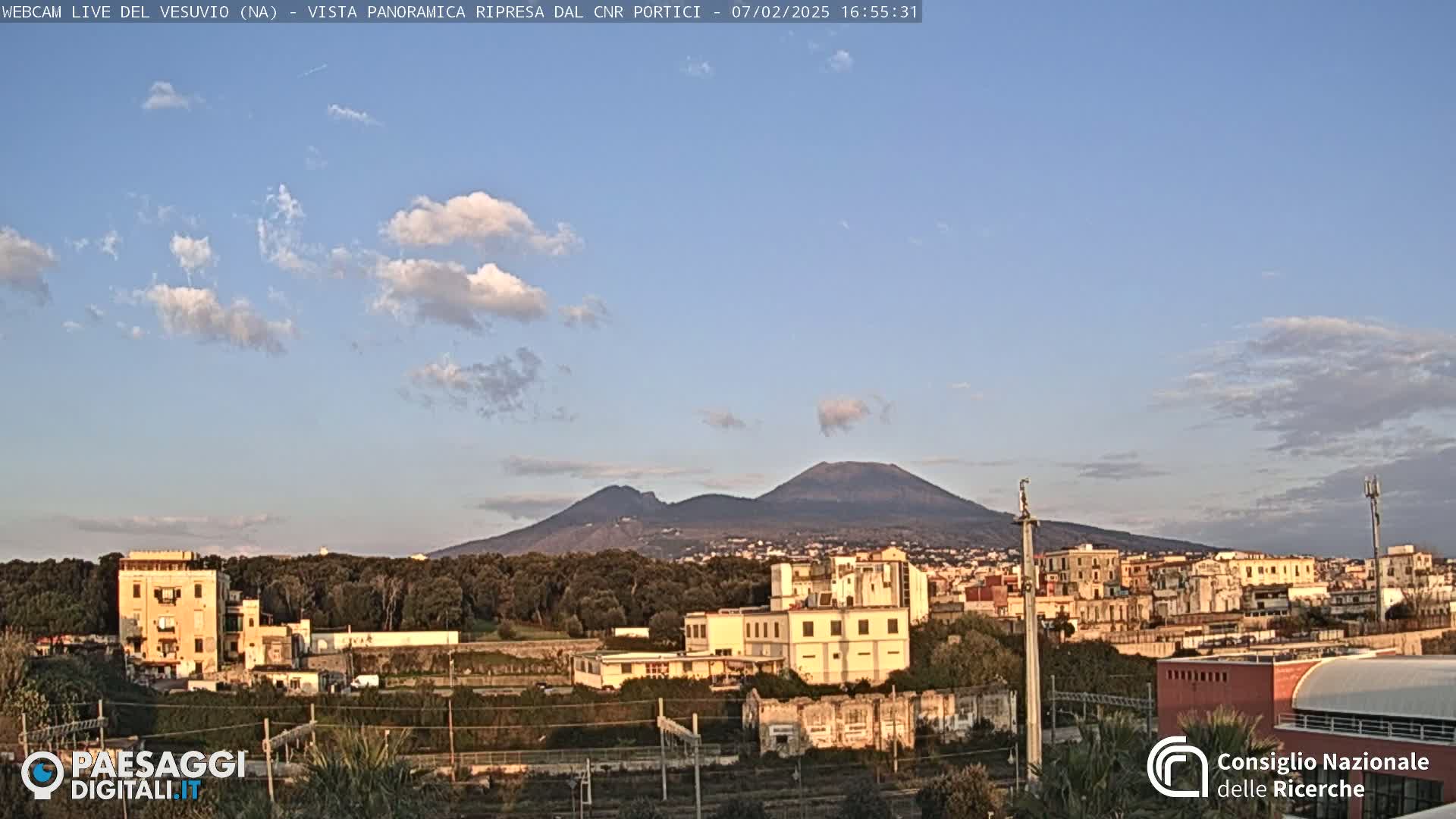  Mount Vesuvius Volcano (Vulcano Vesuvio) Panaromic Live Cam- Naples, Campania, Italy