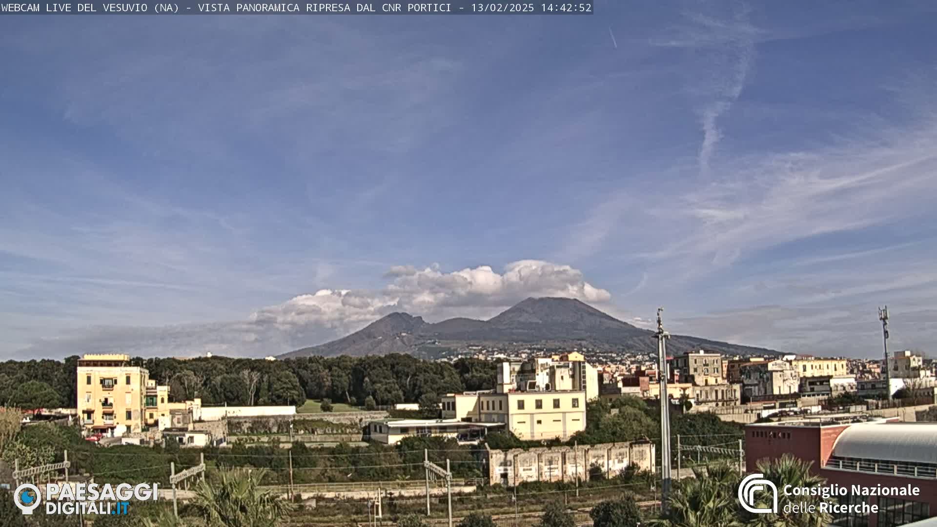  Mount Vesuvius Volcano (Vulcano Vesuvio) Panaromic Live Cam- Naples, Campania, Italy