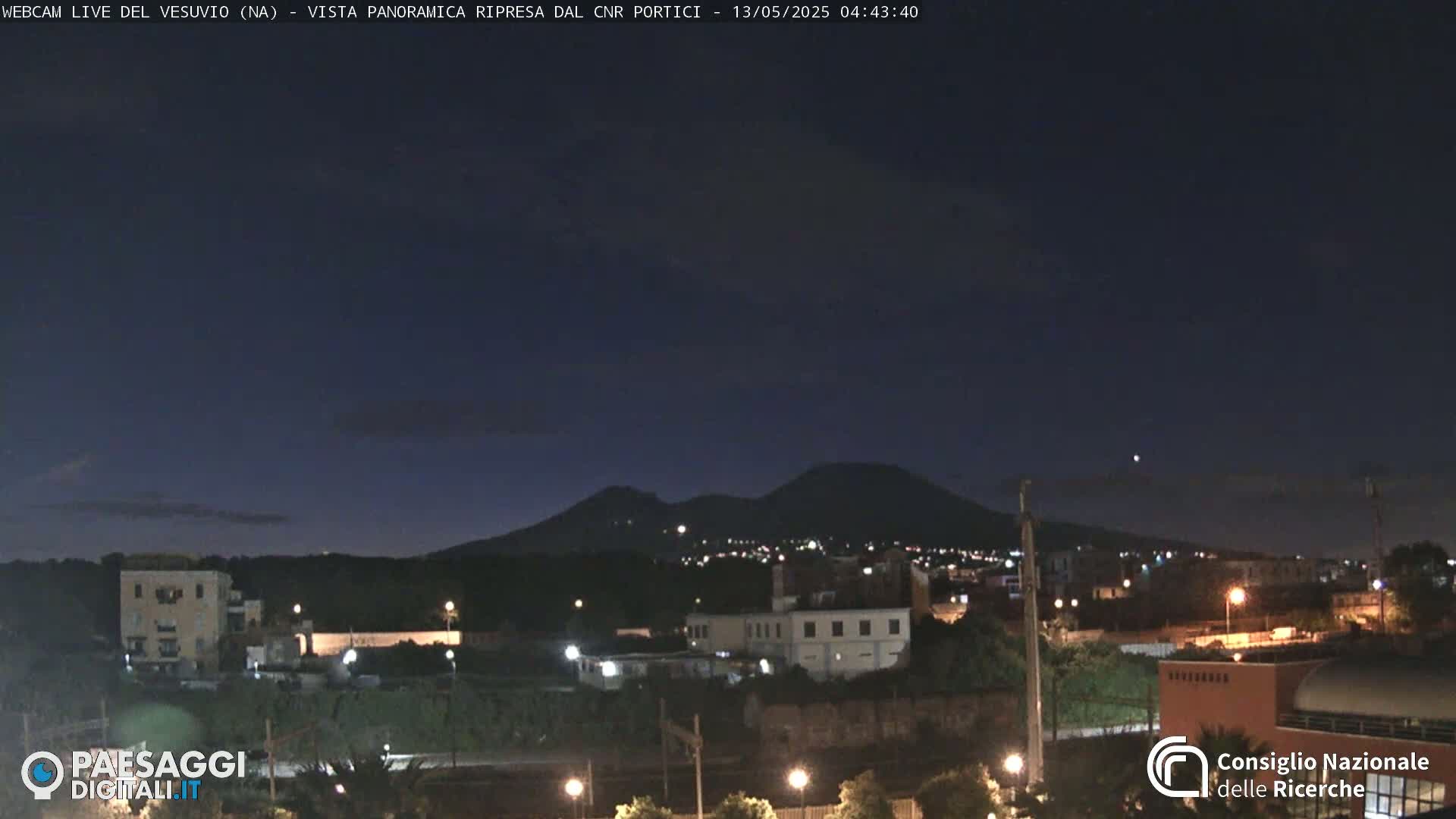  Mount Vesuvius Volcano (Vulcano Vesuvio) Panaromic Live Cam- Naples, Campania, Italy