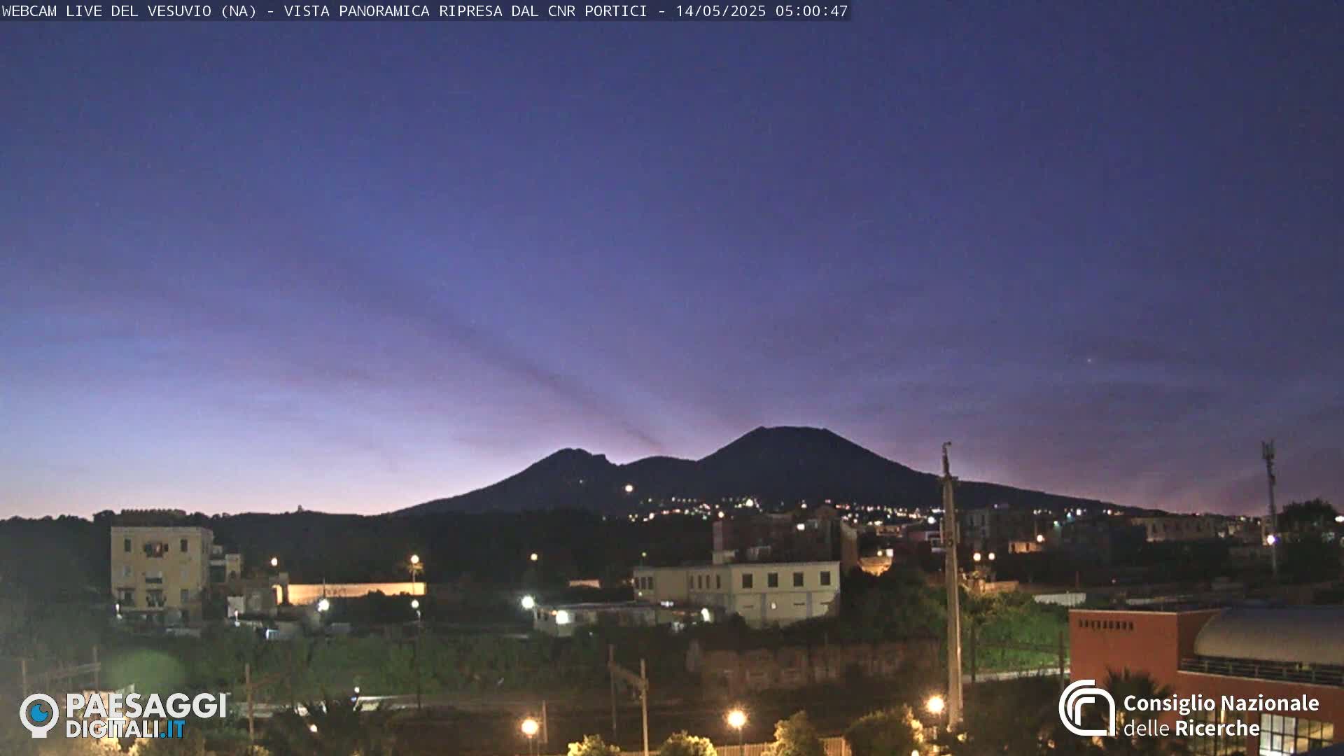  Mount Vesuvius Volcano (Vulcano Vesuvio) Panaromic Live Cam- Naples, Campania, Italy