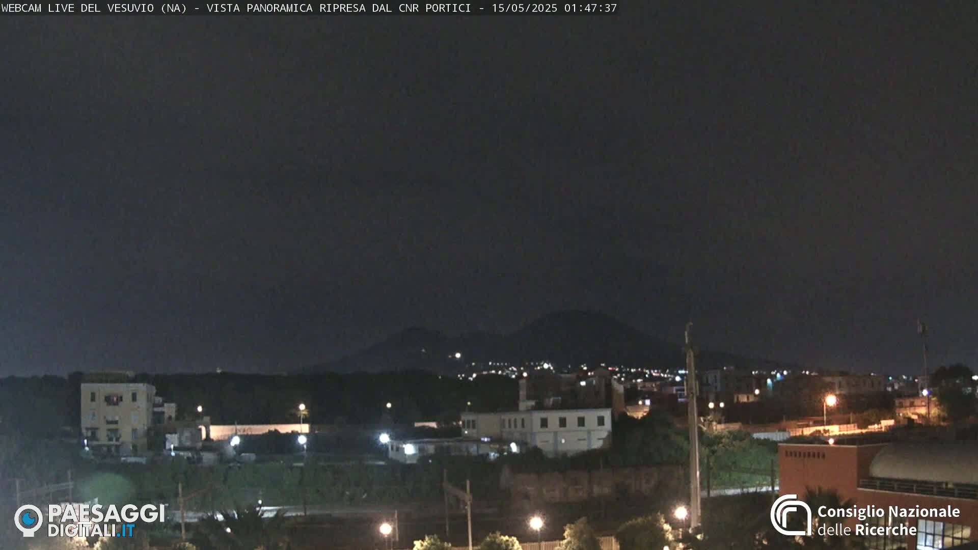  Mount Vesuvius Volcano (Vulcano Vesuvio) Panaromic Live Cam- Naples, Campania, Italy