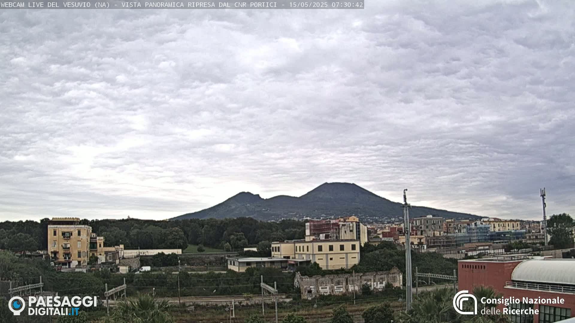  Mount Vesuvius Volcano (Vulcano Vesuvio) Panaromic Live Cam- Naples, Campania, Italy