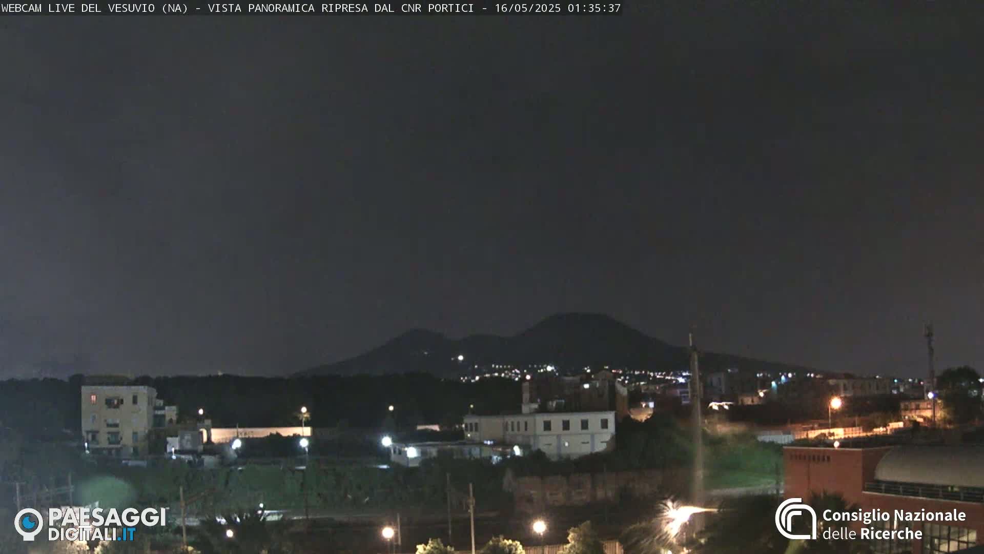  Mount Vesuvius Volcano (Vulcano Vesuvio) Panaromic Live Cam- Naples, Campania, Italy