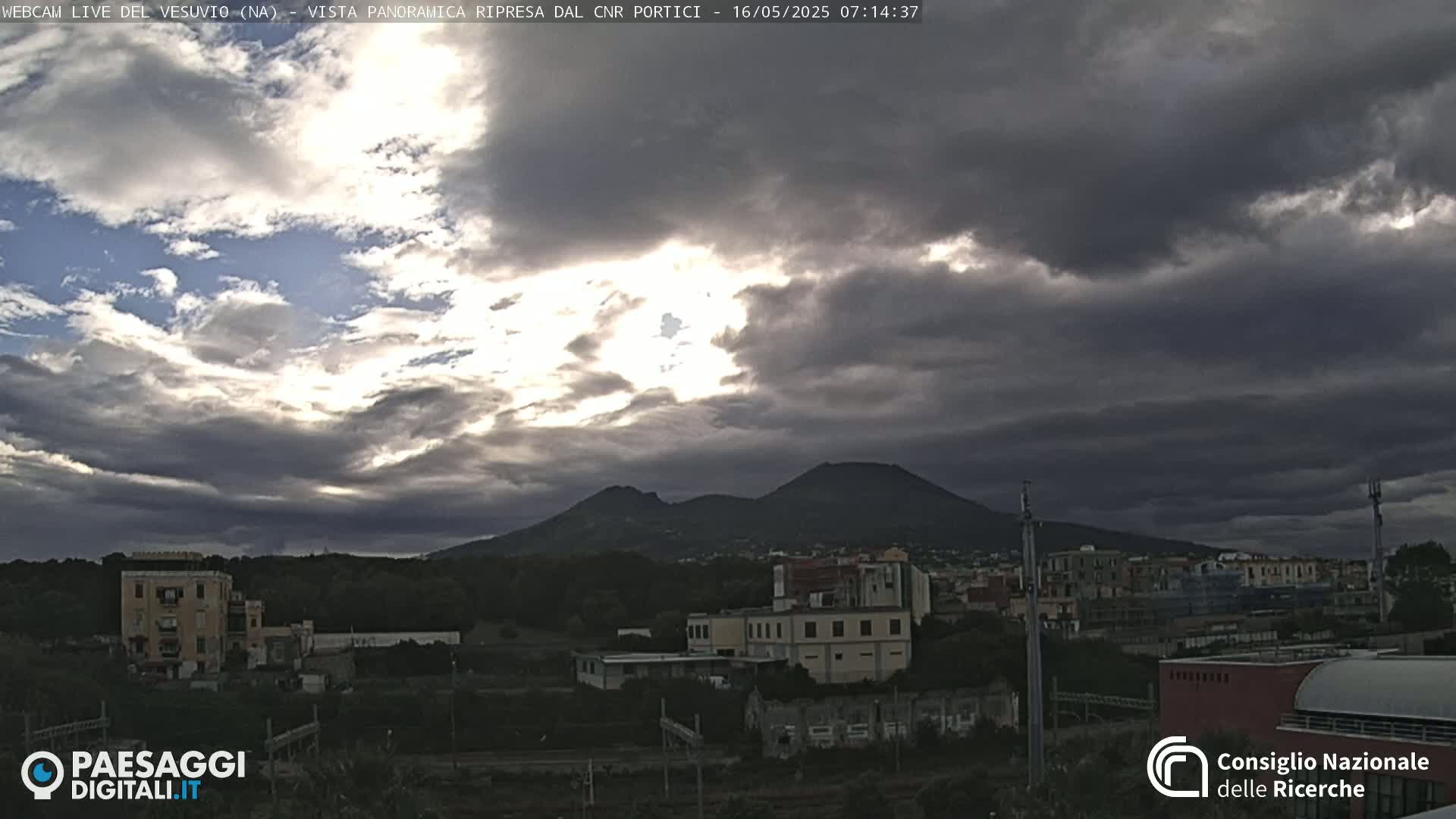  Mount Vesuvius Volcano (Vulcano Vesuvio) Panaromic Live Cam- Naples, Campania, Italy