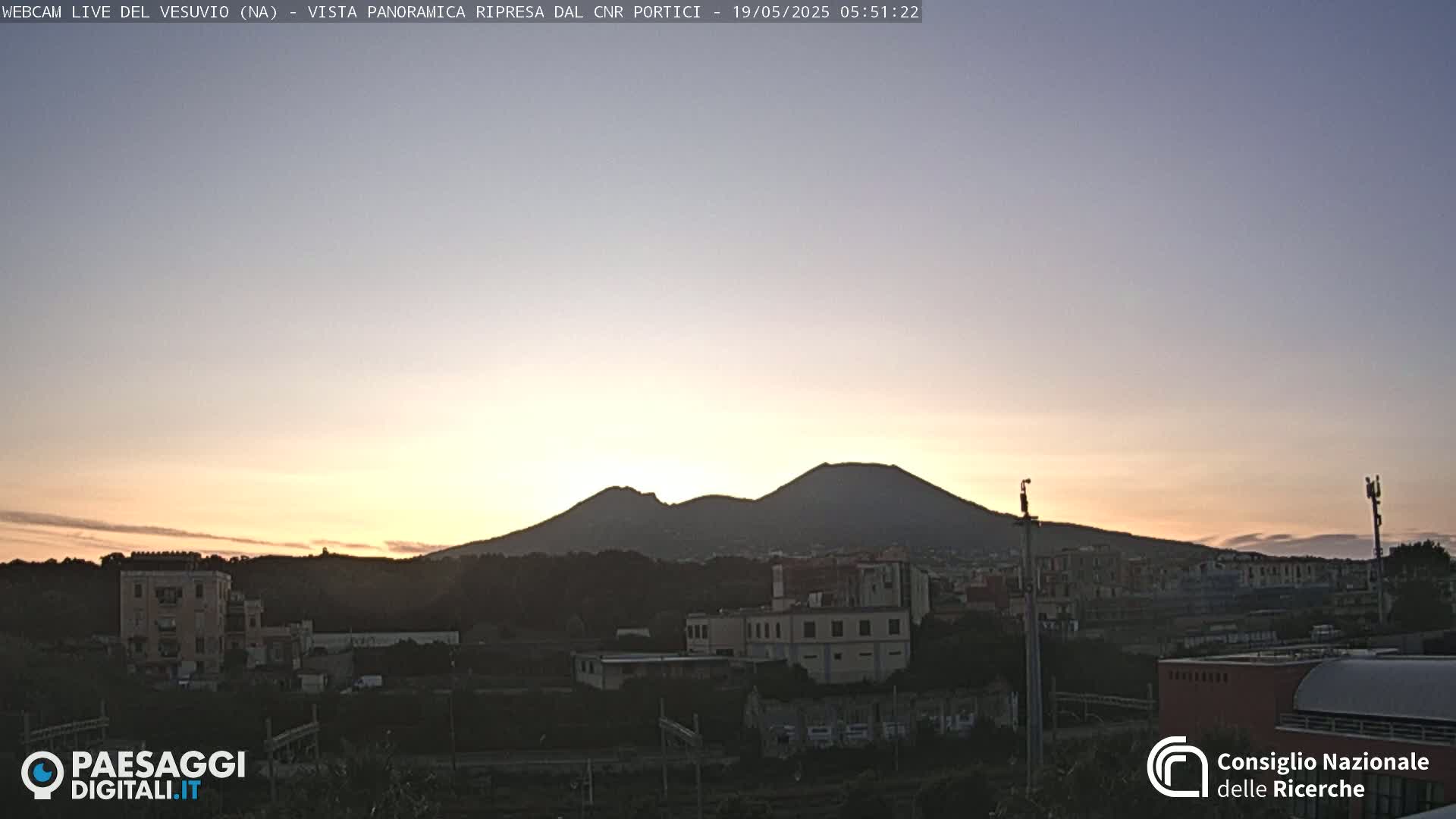 Mount Vesuvius Volcano (Vulcano Vesuvio) Panaromic Live Cam- Naples, Campania, Italy