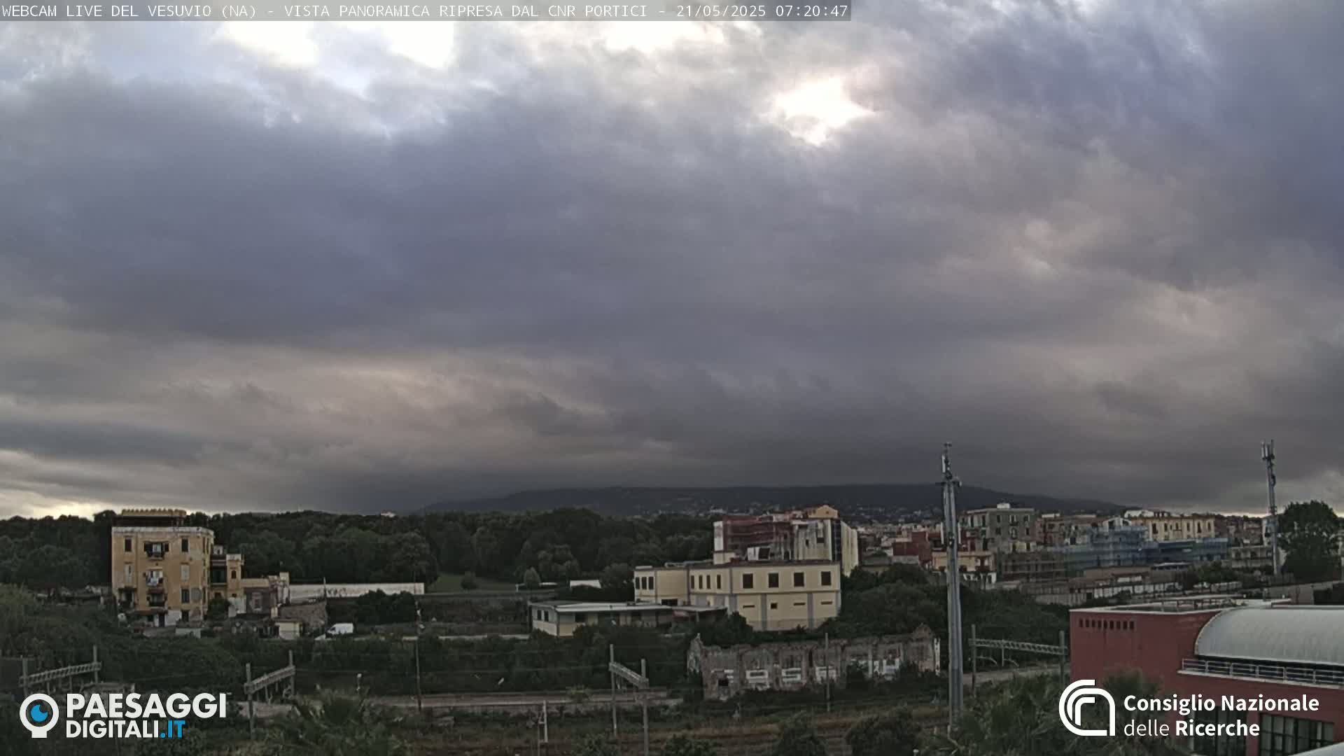  Mount Vesuvius Volcano (Vulcano Vesuvio) Panaromic Live Cam- Naples, Campania, Italy
