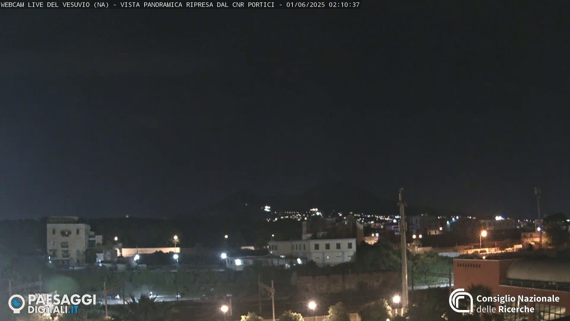  Mount Vesuvius Volcano (Vulcano Vesuvio) Panaromic Live Cam- Naples, Campania, Italy