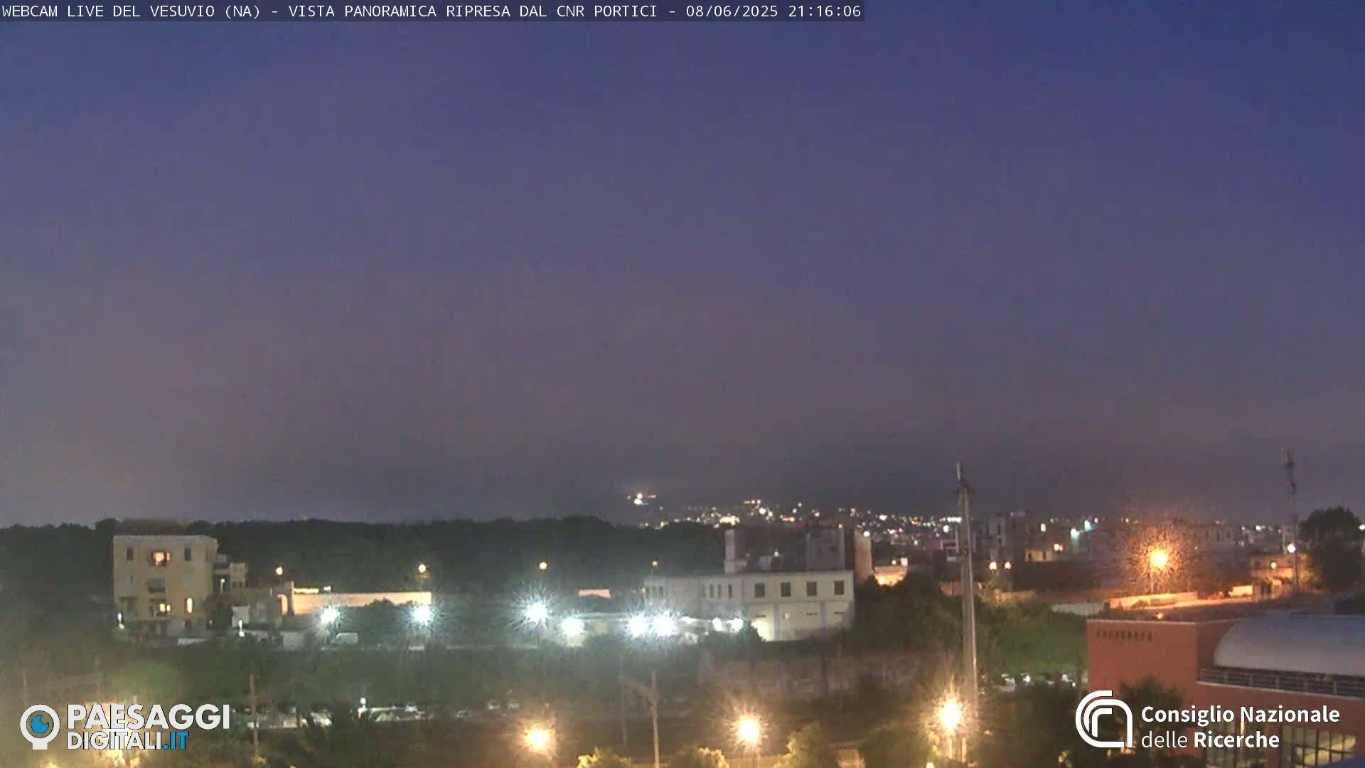  Mount Vesuvius Volcano (Vulcano Vesuvio) Panaromic Live Cam- Naples, Campania, Italy