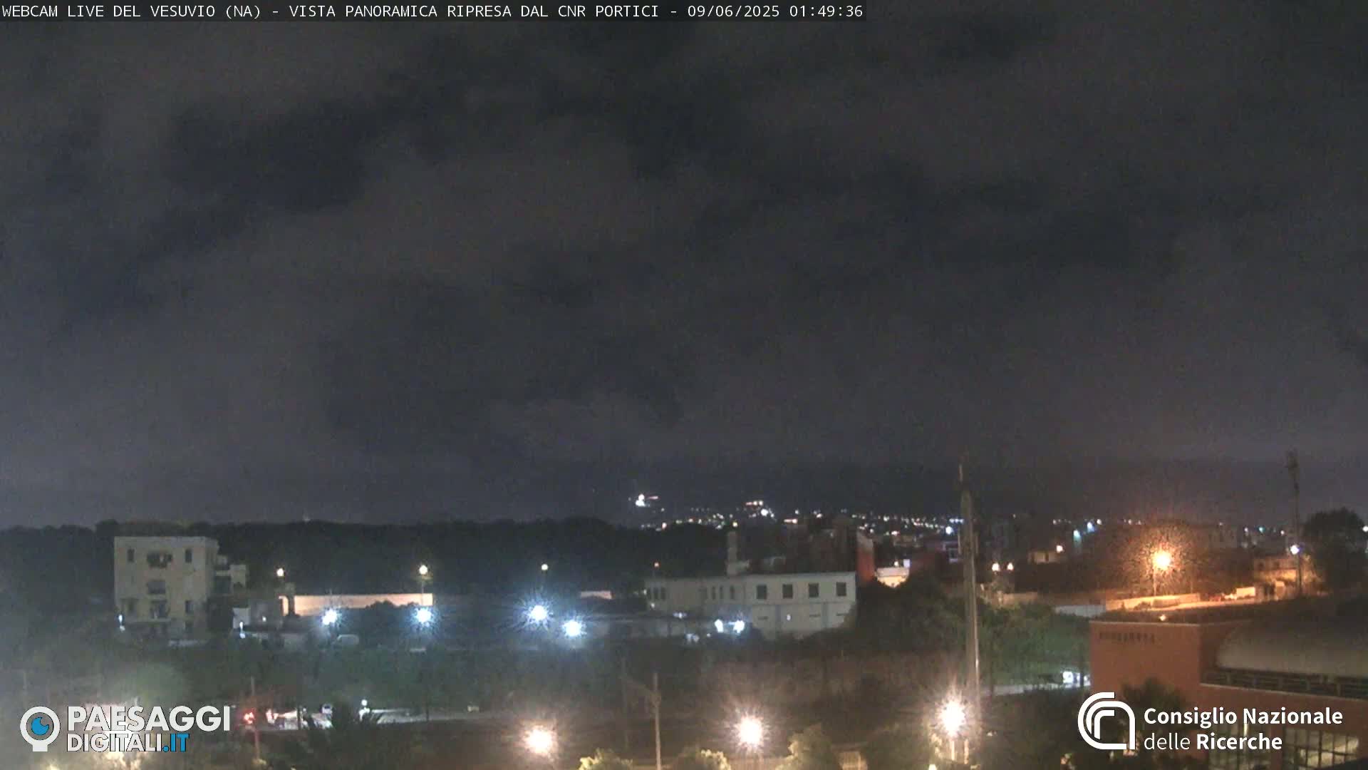  Mount Vesuvius Volcano (Vulcano Vesuvio) Panaromic Live Cam- Naples, Campania, Italy