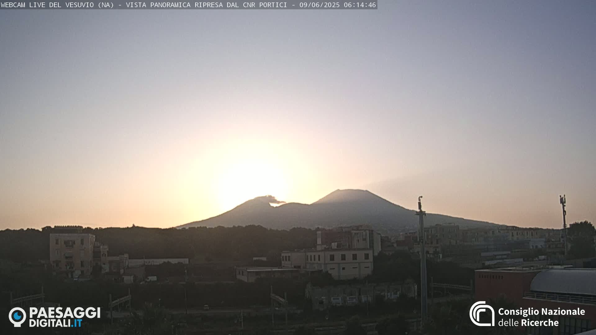  Mount Vesuvius Volcano (Vulcano Vesuvio) Panaromic Live Cam- Naples, Campania, Italy