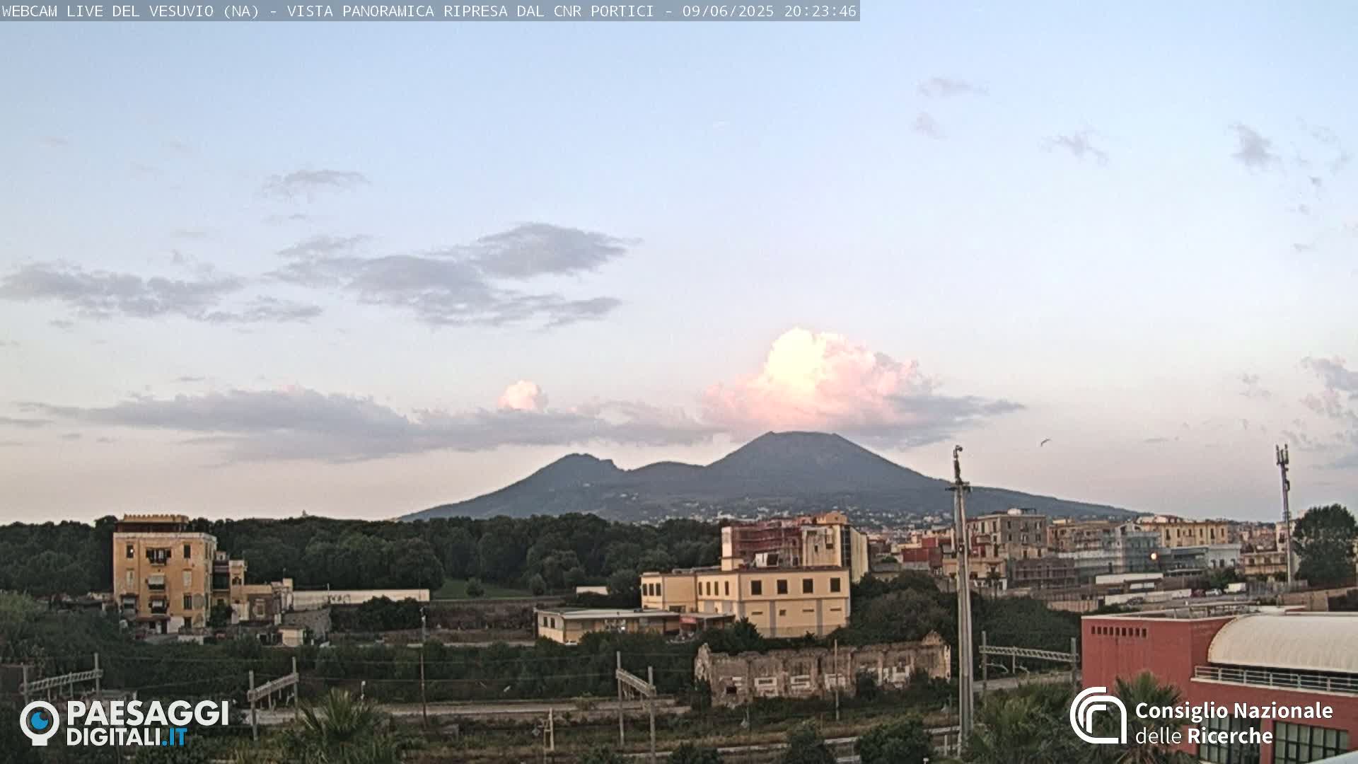  Mount Vesuvius Volcano (Vulcano Vesuvio) Panaromic Live Cam- Naples, Campania, Italy