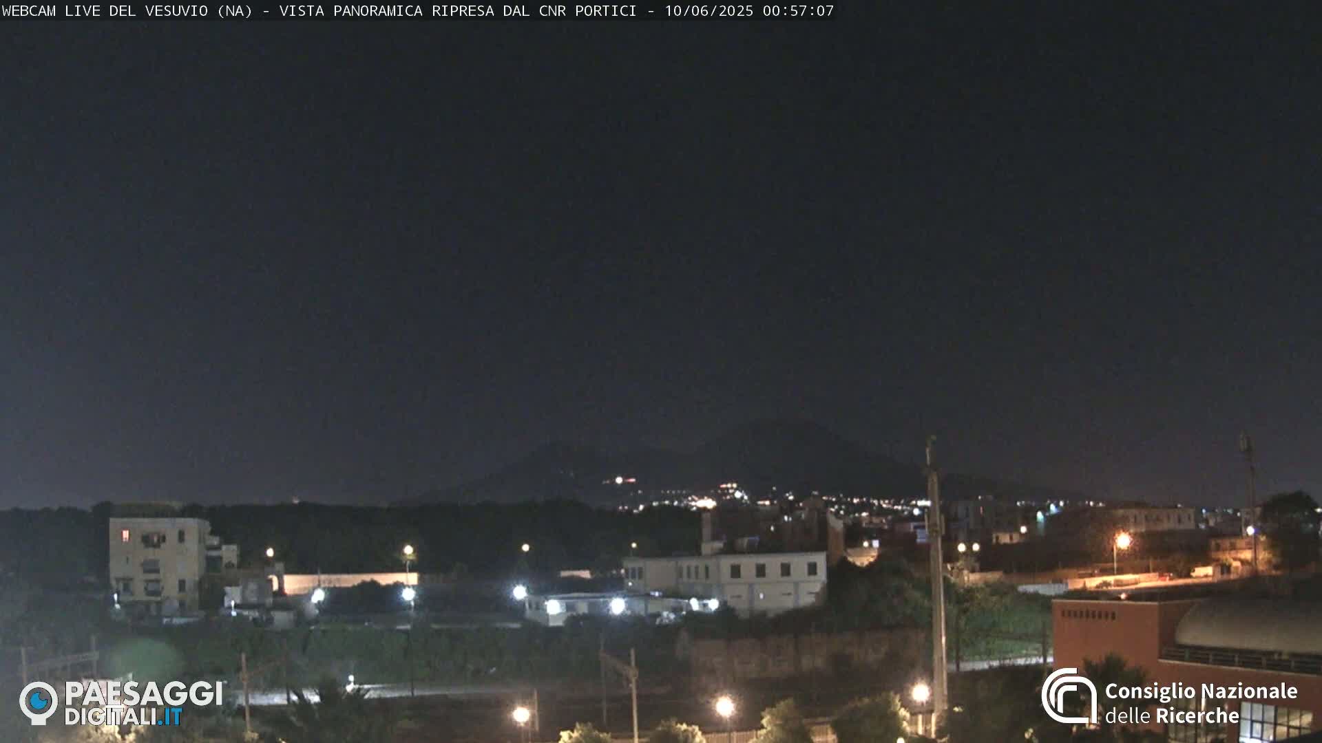  Mount Vesuvius Volcano (Vulcano Vesuvio) Panaromic Live Cam- Naples, Campania, Italy