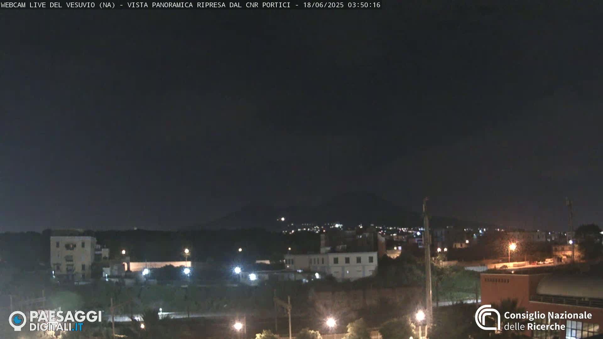  Mount Vesuvius Volcano (Vulcano Vesuvio) Panaromic Live Cam- Naples, Campania, Italy