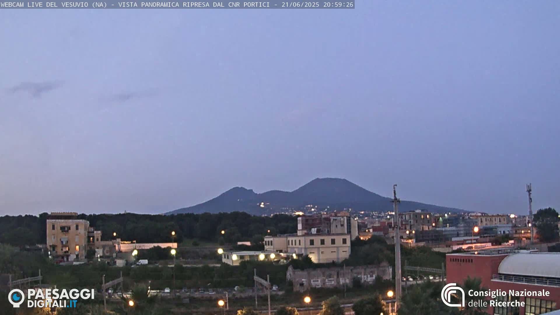  Mount Vesuvius Volcano (Vulcano Vesuvio) Panaromic Live Cam- Naples, Campania, Italy
