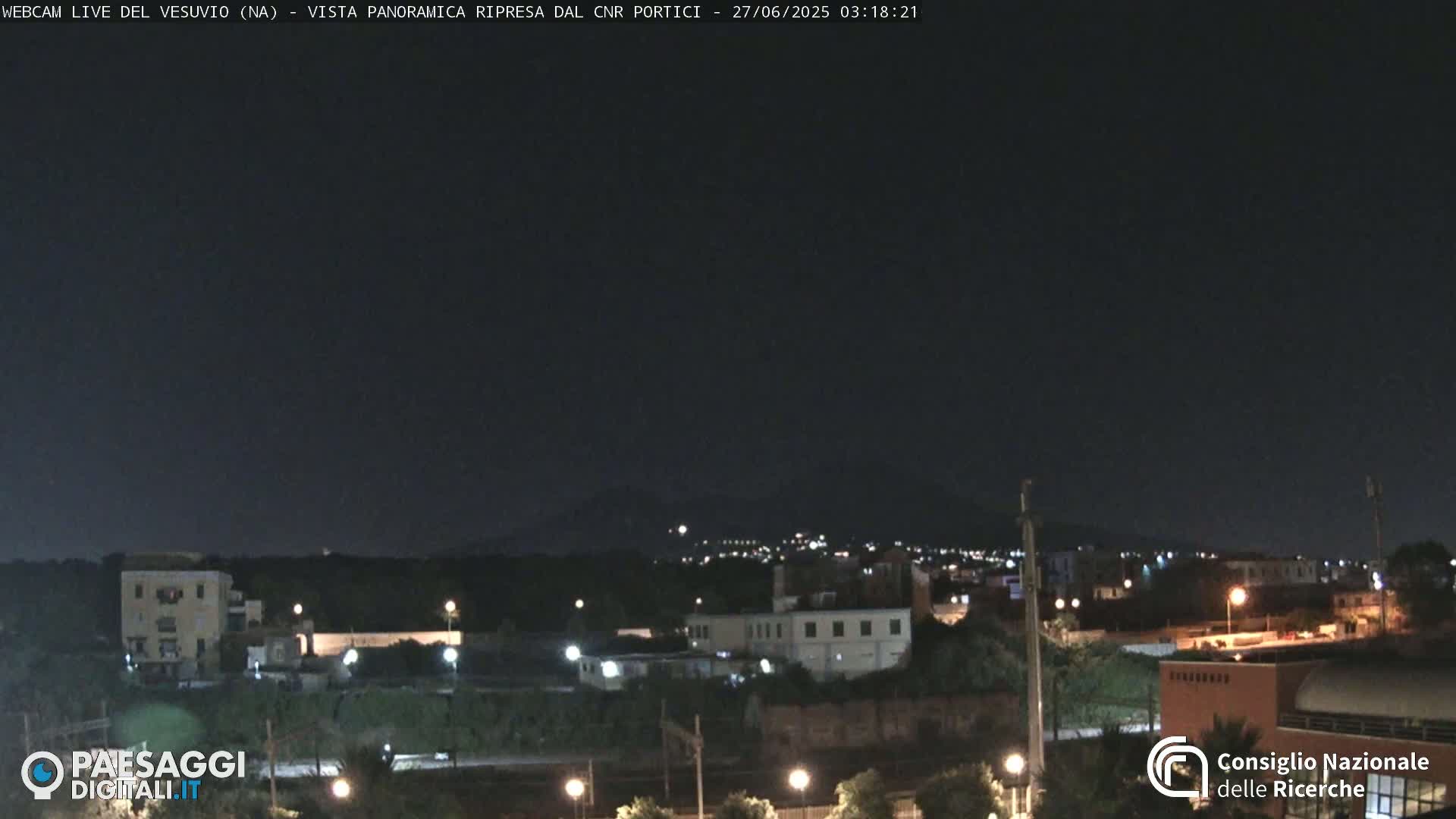  Mount Vesuvius Volcano (Vulcano Vesuvio) Panaromic Live Cam- Naples, Campania, Italy