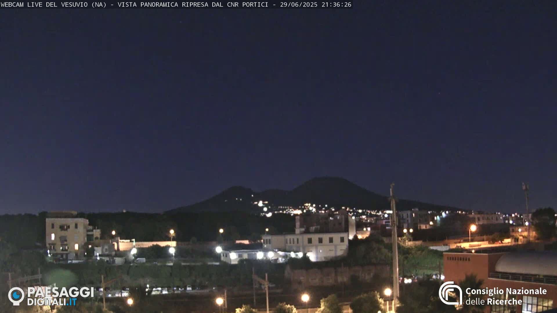  Mount Vesuvius Volcano (Vulcano Vesuvio) Panaromic Live Cam- Naples, Campania, Italy