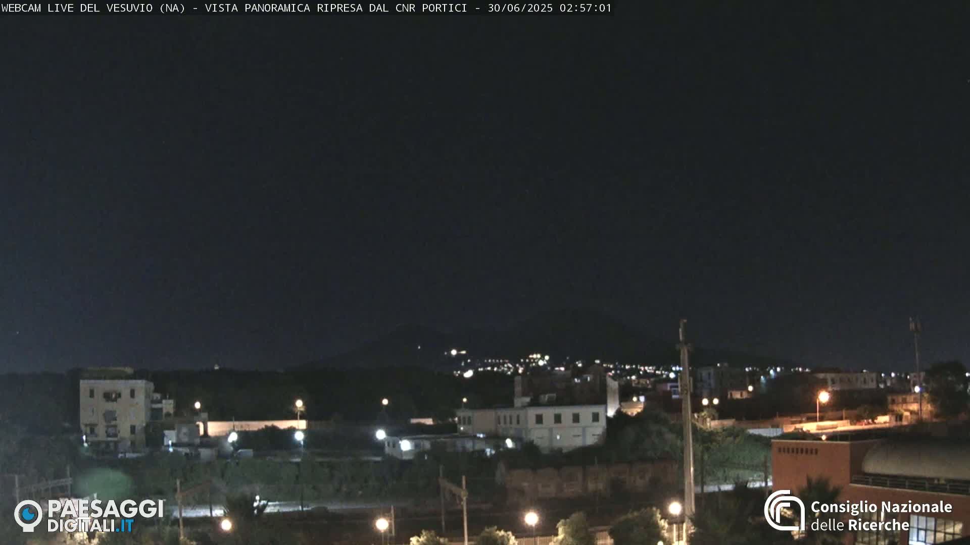  Mount Vesuvius Volcano (Vulcano Vesuvio) Panaromic Live Cam- Naples, Campania, Italy
