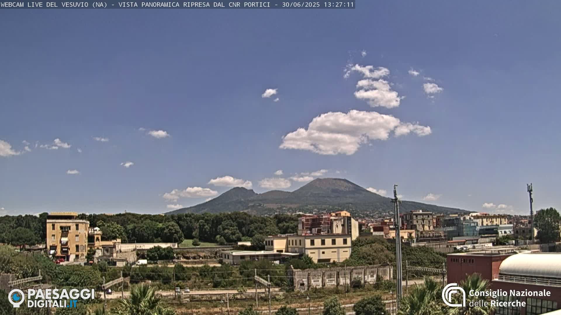  Mount Vesuvius Volcano (Vulcano Vesuvio) Panaromic Live Cam- Naples, Campania, Italy