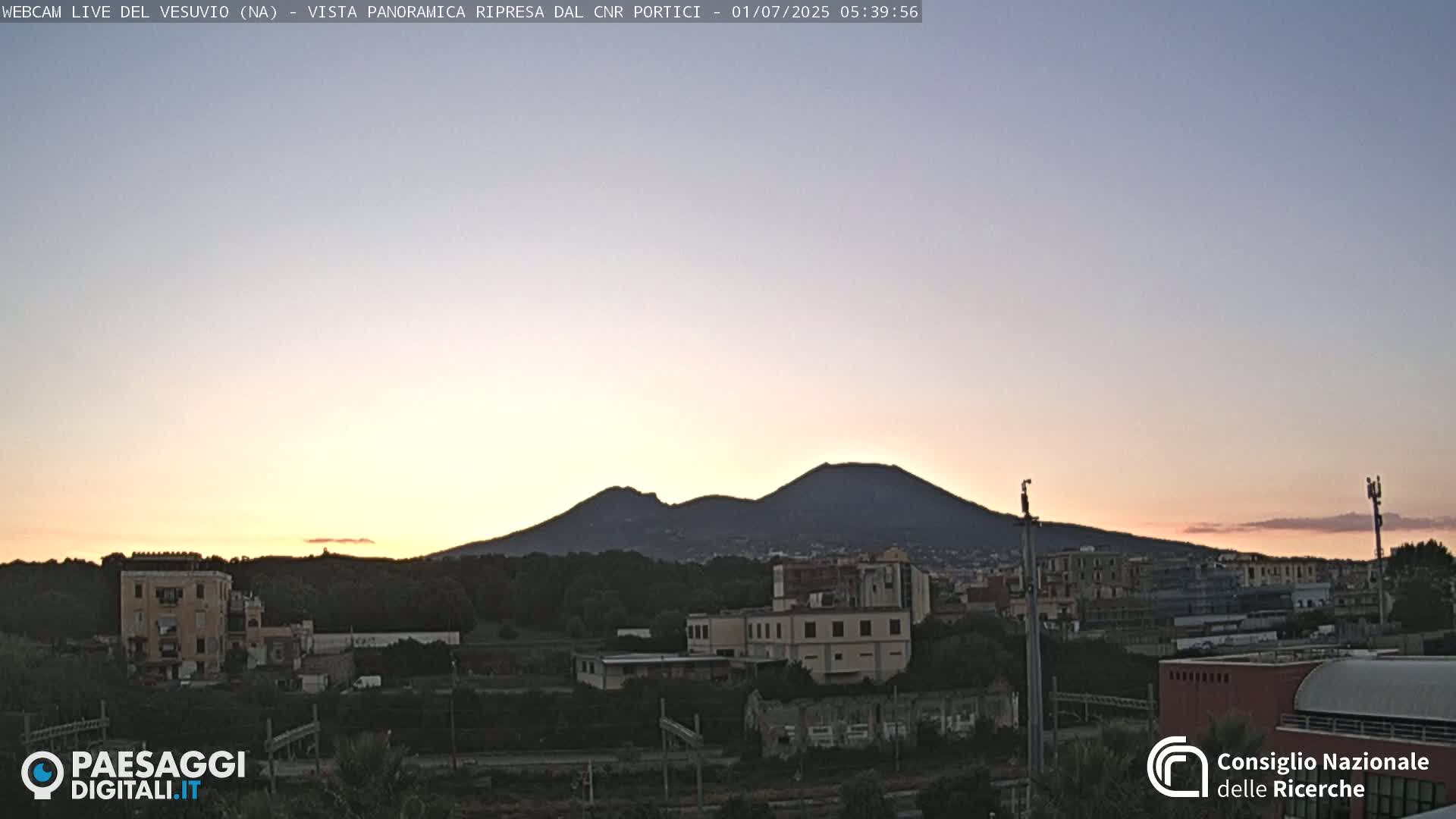  Mount Vesuvius Volcano (Vulcano Vesuvio) Panaromic Live Cam- Naples, Campania, Italy