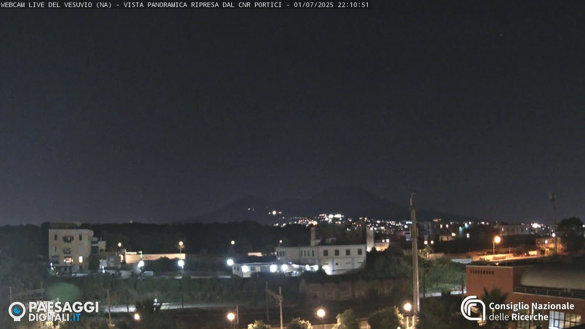  Mount Vesuvius Volcano (Vulcano Vesuvio) Panaromic Live Cam- Naples, Campania, Italy