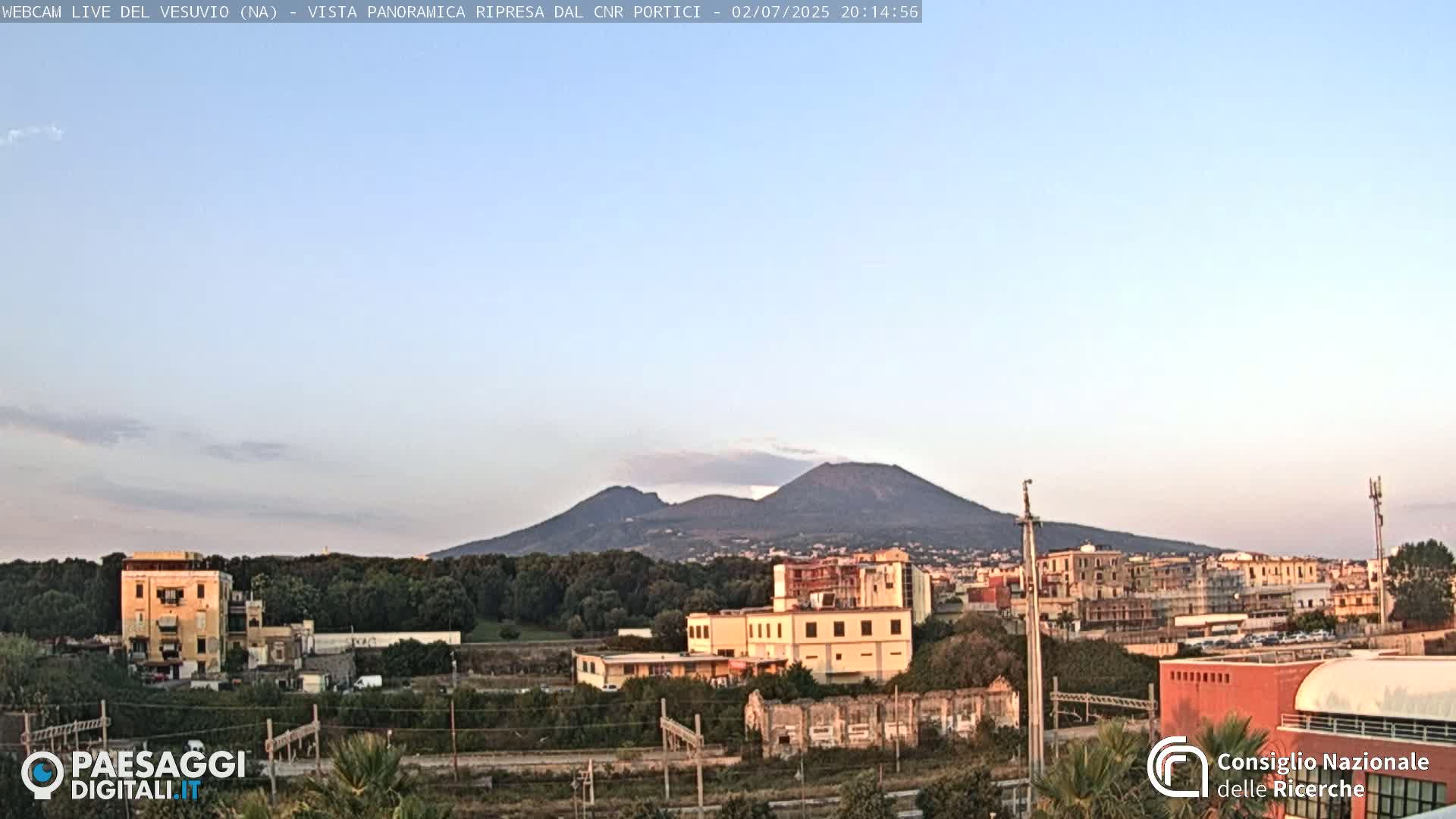  Mount Vesuvius Volcano (Vulcano Vesuvio) Panaromic Live Cam- Naples, Campania, Italy