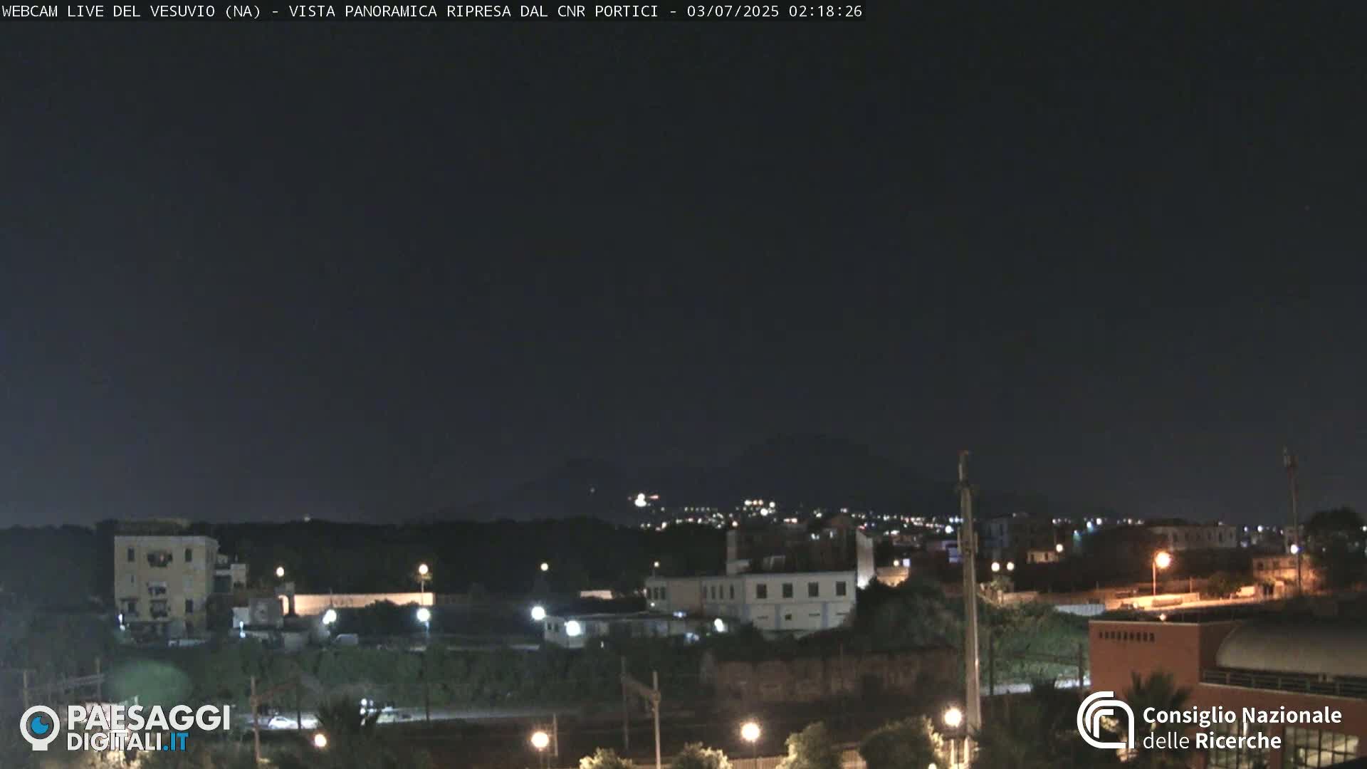  Mount Vesuvius Volcano (Vulcano Vesuvio) Panaromic Live Cam- Naples, Campania, Italy
