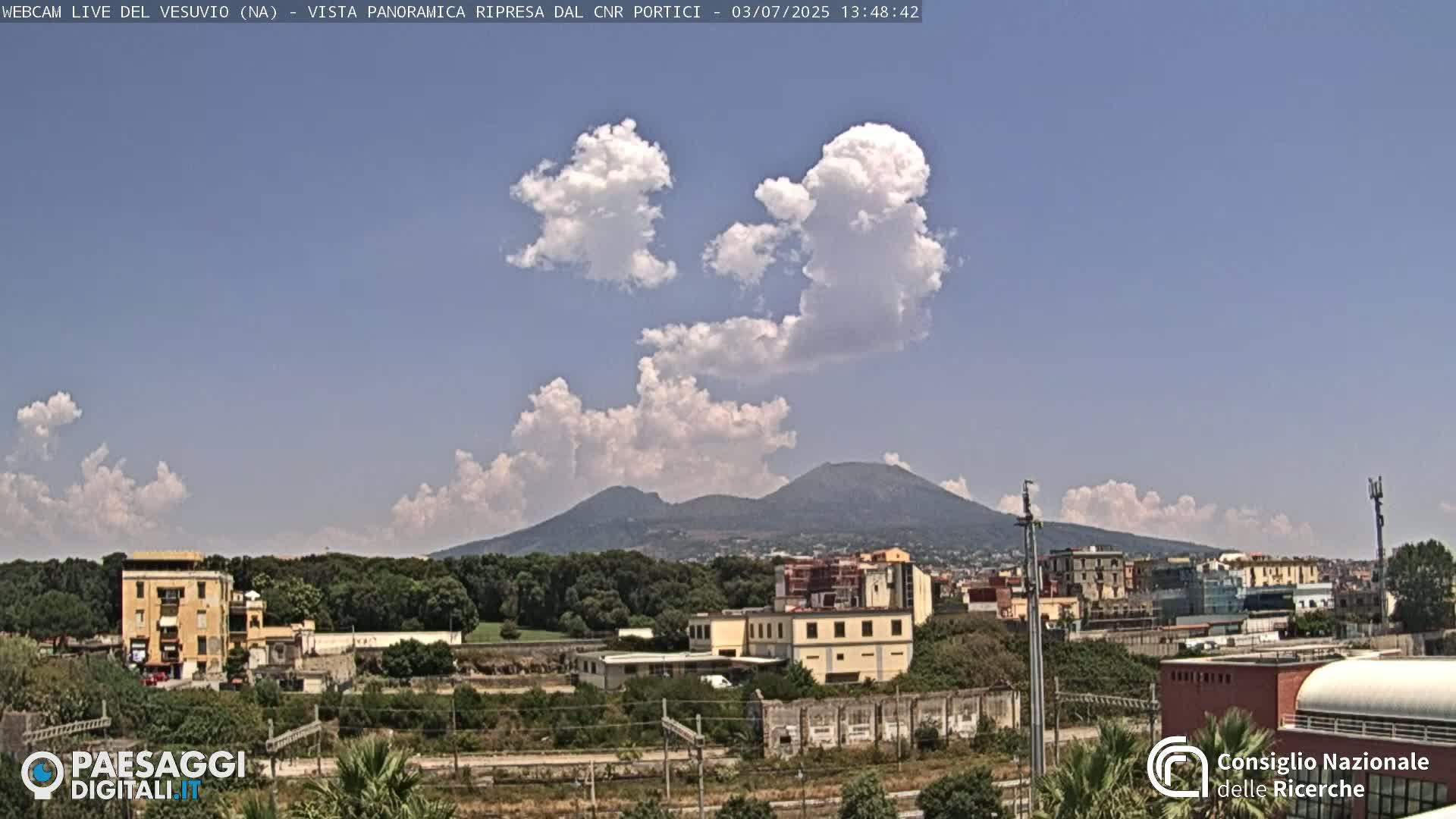  Mount Vesuvius Volcano (Vulcano Vesuvio) Panaromic Live Cam- Naples, Campania, Italy