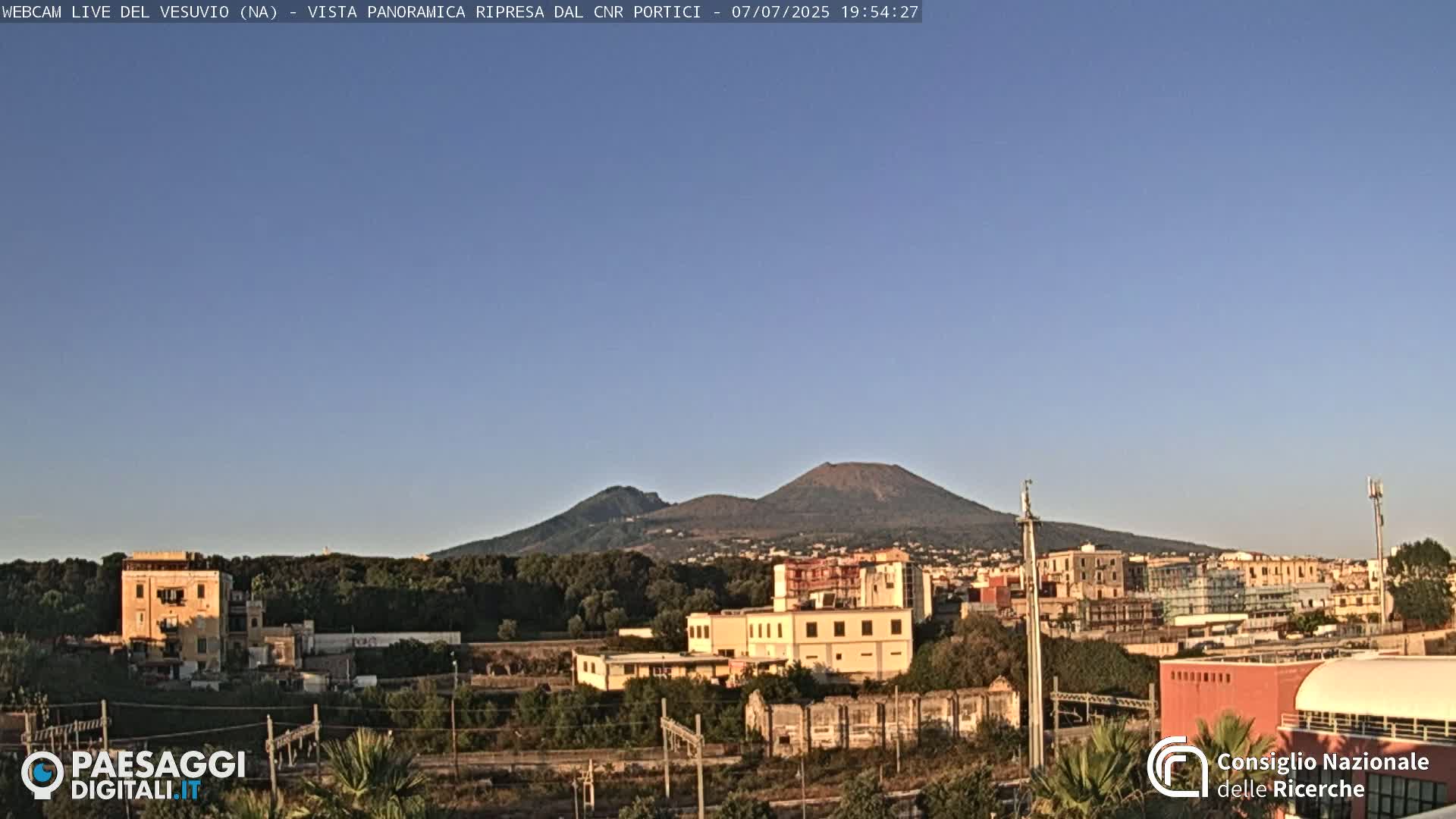  Mount Vesuvius Volcano (Vulcano Vesuvio) Panaromic Live Cam- Naples, Campania, Italy