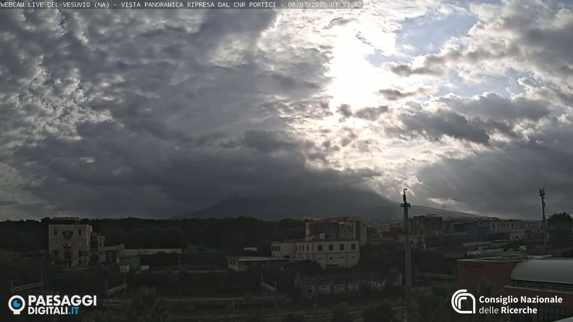  Mount Vesuvius Volcano (Vulcano Vesuvio) Panaromic Live Cam- Naples, Campania, Italy