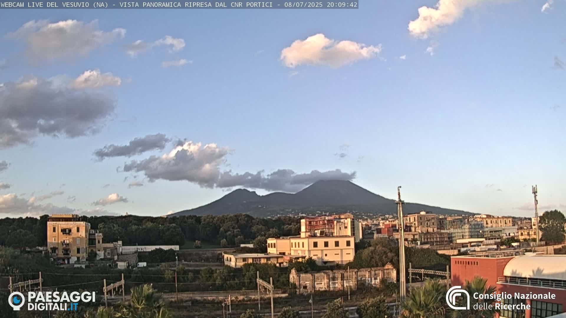  Mount Vesuvius Volcano (Vulcano Vesuvio) Panaromic Live Cam- Naples, Campania, Italy
