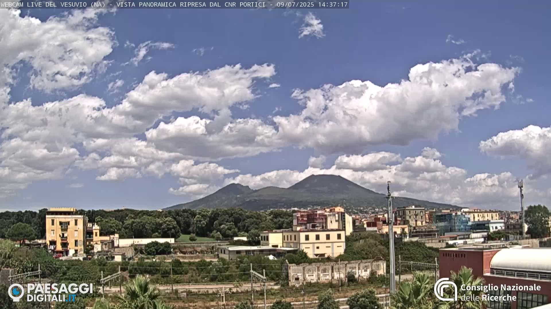  Mount Vesuvius Volcano (Vulcano Vesuvio) Panaromic Live Cam- Naples, Campania, Italy