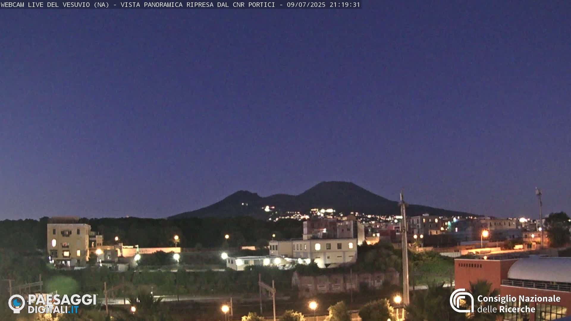  Mount Vesuvius Volcano (Vulcano Vesuvio) Panaromic Live Cam- Naples, Campania, Italy