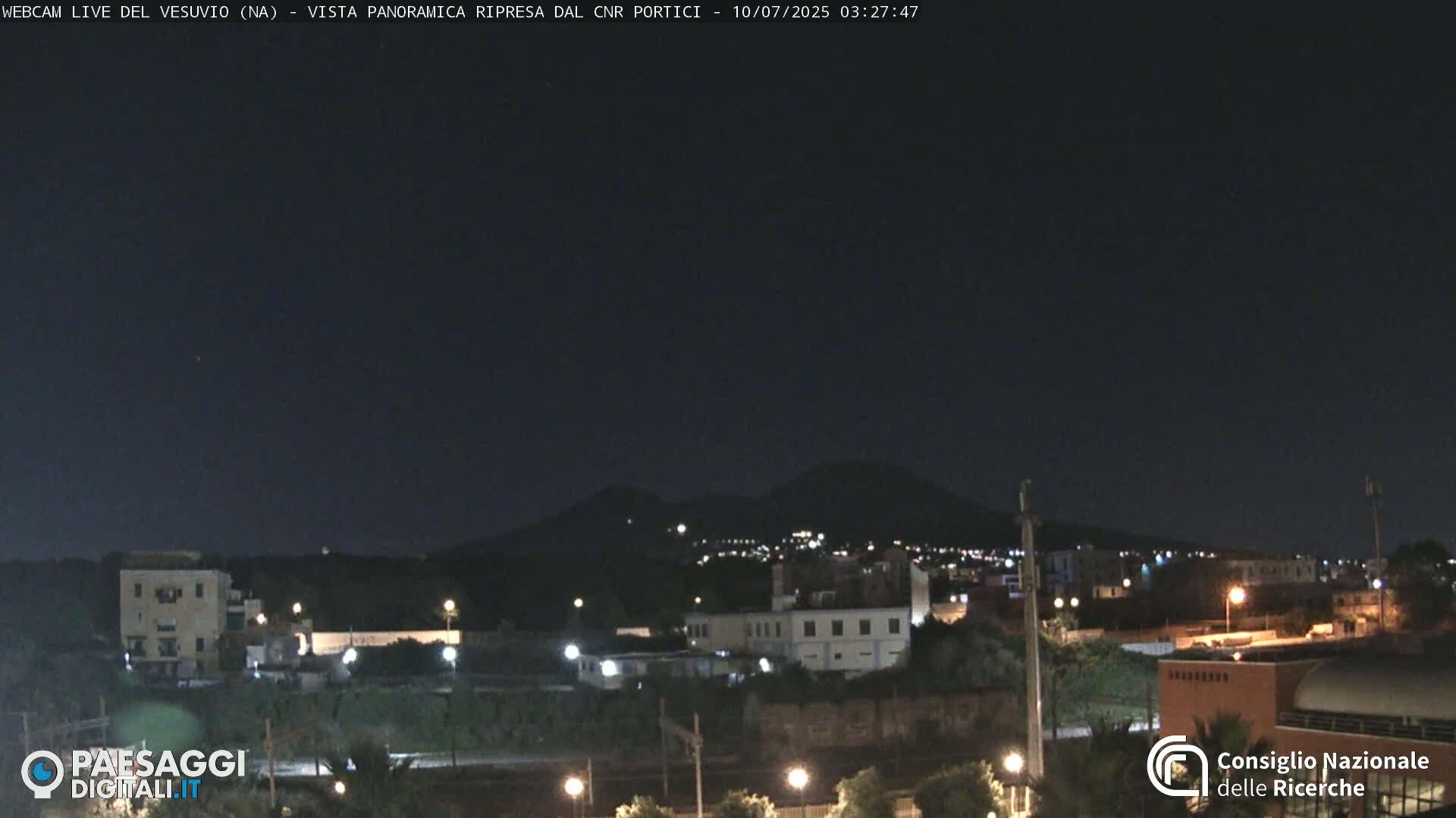  Mount Vesuvius Volcano (Vulcano Vesuvio) Panaromic Live Cam- Naples, Campania, Italy