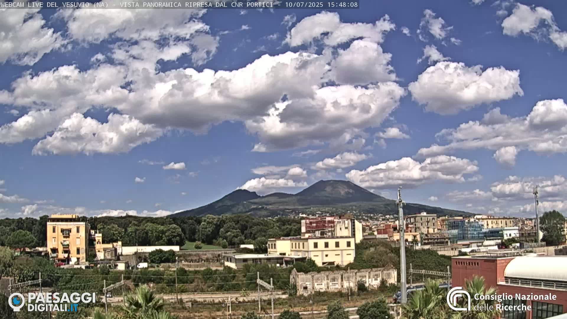  Mount Vesuvius Volcano (Vulcano Vesuvio) Panaromic Live Cam- Naples, Campania, Italy
