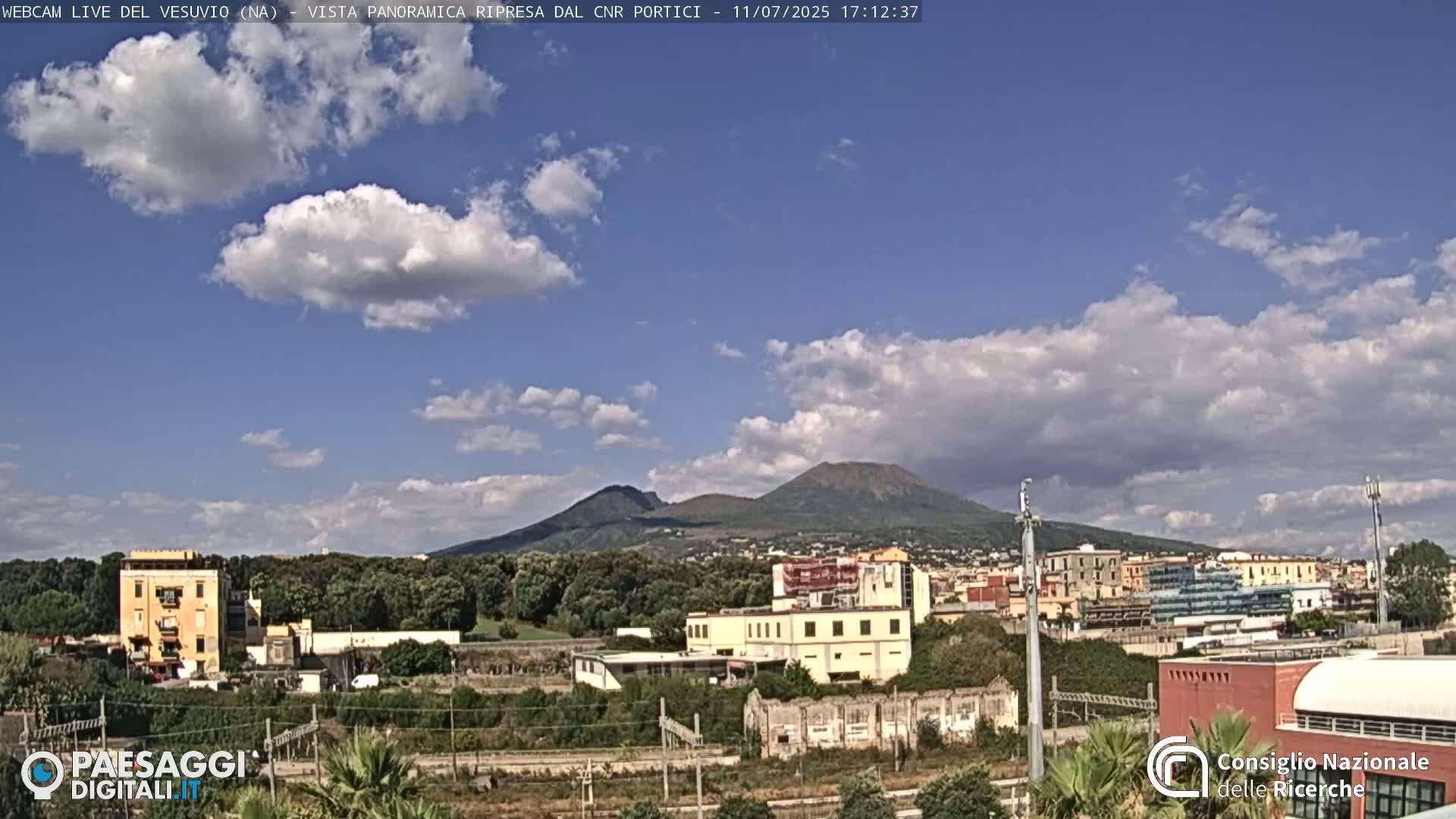  Mount Vesuvius Volcano (Vulcano Vesuvio) Panaromic Live Cam- Naples, Campania, Italy