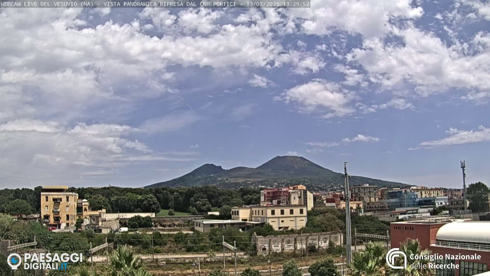  Mount Vesuvius Volcano (Vulcano Vesuvio) Panaromic Live Cam- Naples, Campania, Italy
