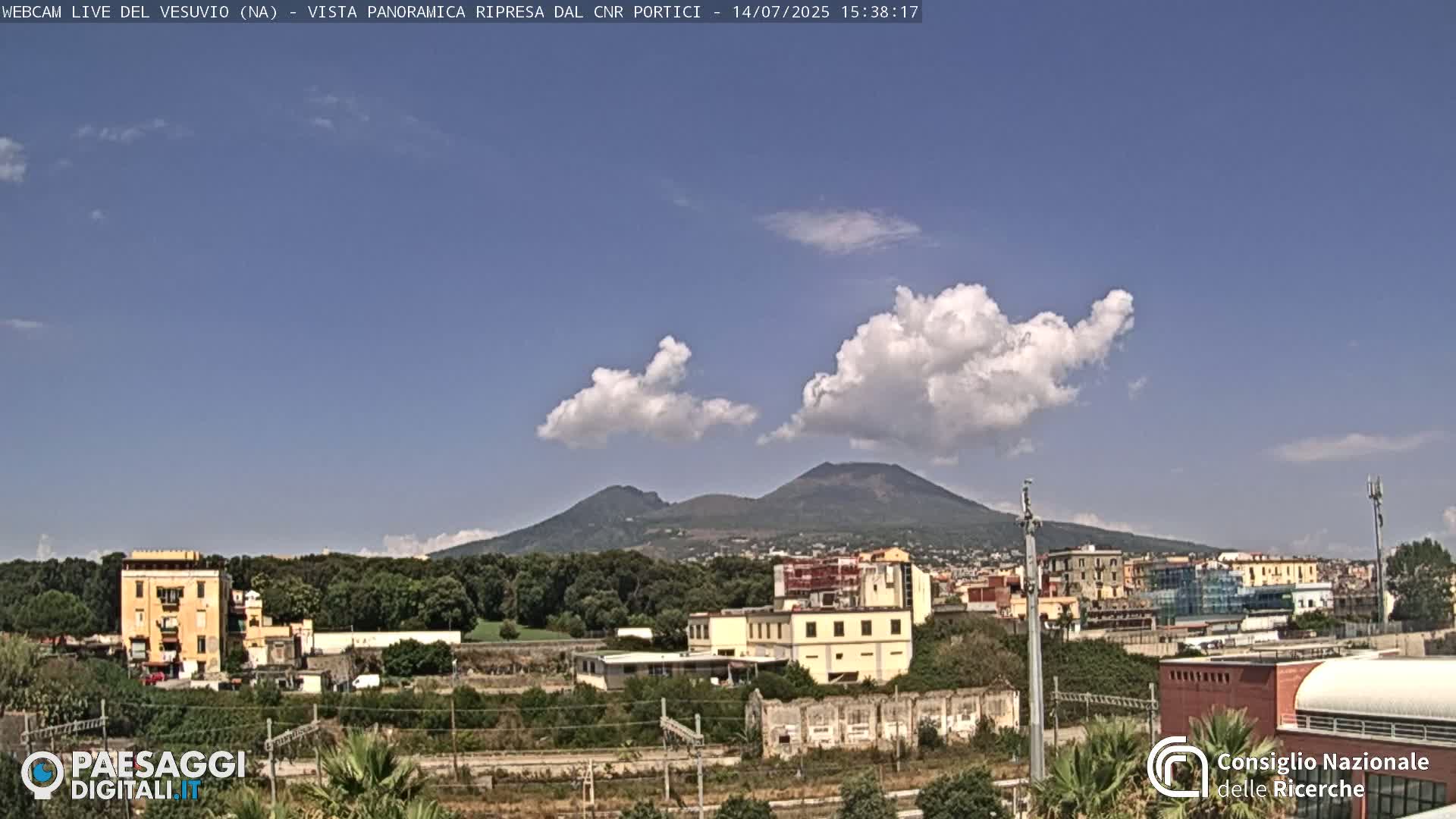  Mount Vesuvius Volcano (Vulcano Vesuvio) Panaromic Live Cam- Naples, Campania, Italy