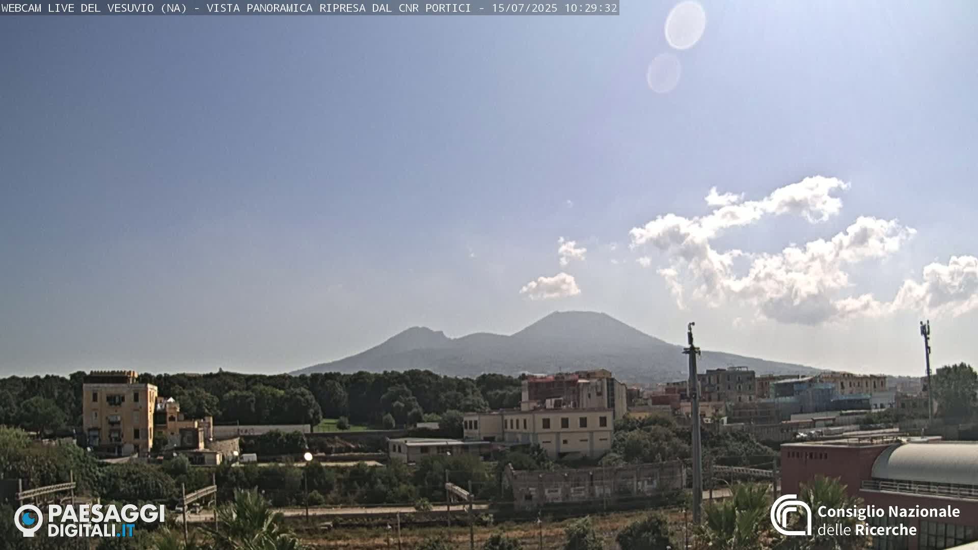  Mount Vesuvius Volcano (Vulcano Vesuvio) Panaromic Live Cam- Naples, Campania, Italy