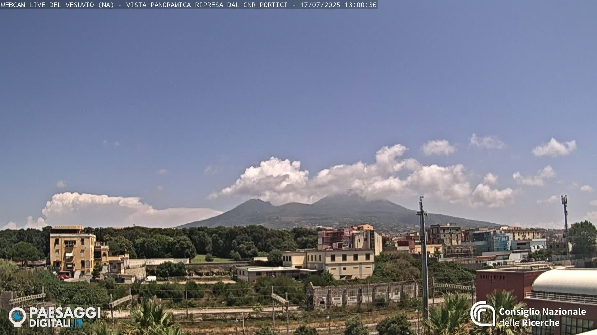  Mount Vesuvius Volcano (Vulcano Vesuvio) Panaromic Live Cam- Naples, Campania, Italy