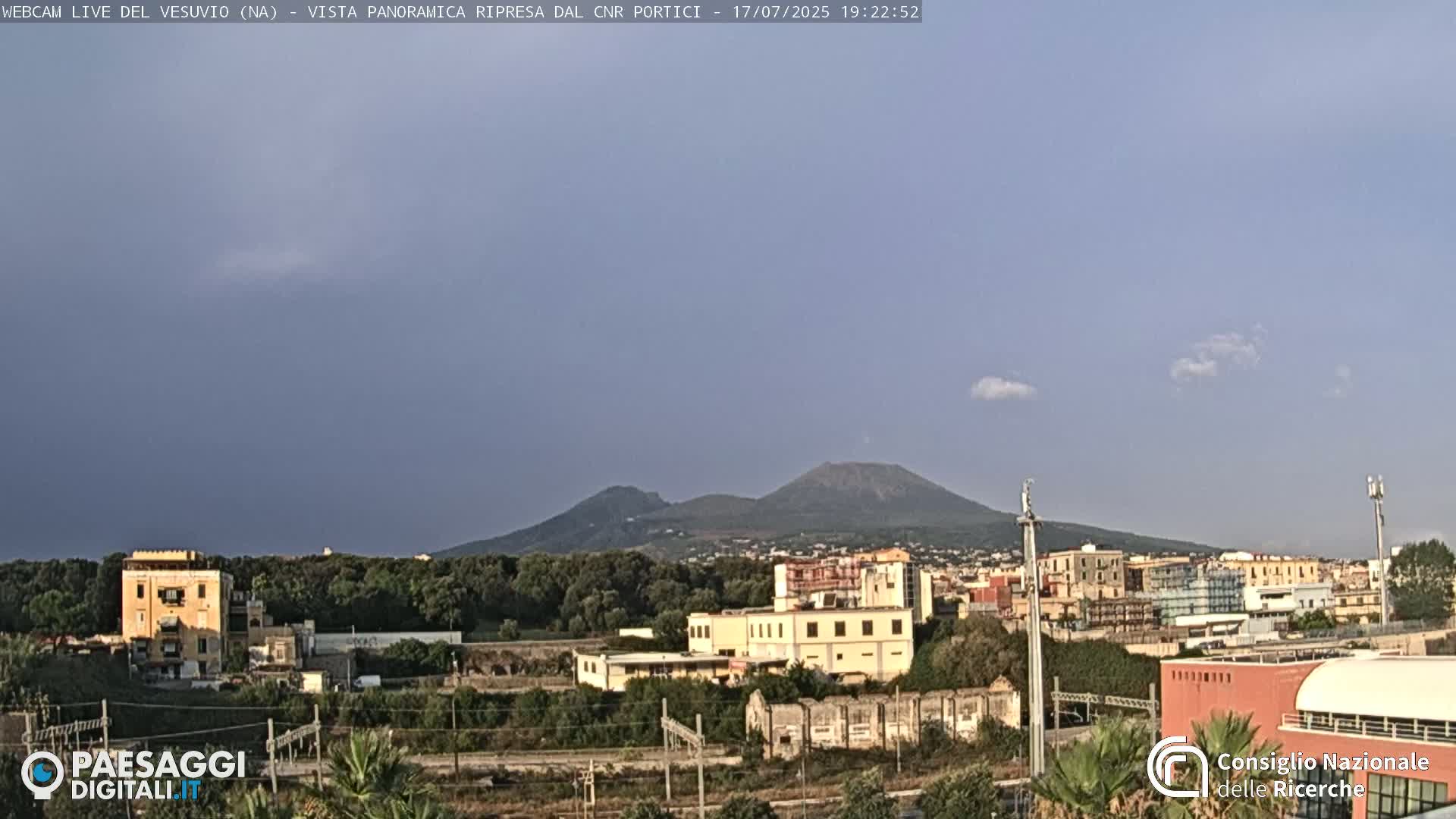  Mount Vesuvius Volcano (Vulcano Vesuvio) Panaromic Live Cam- Naples, Campania, Italy