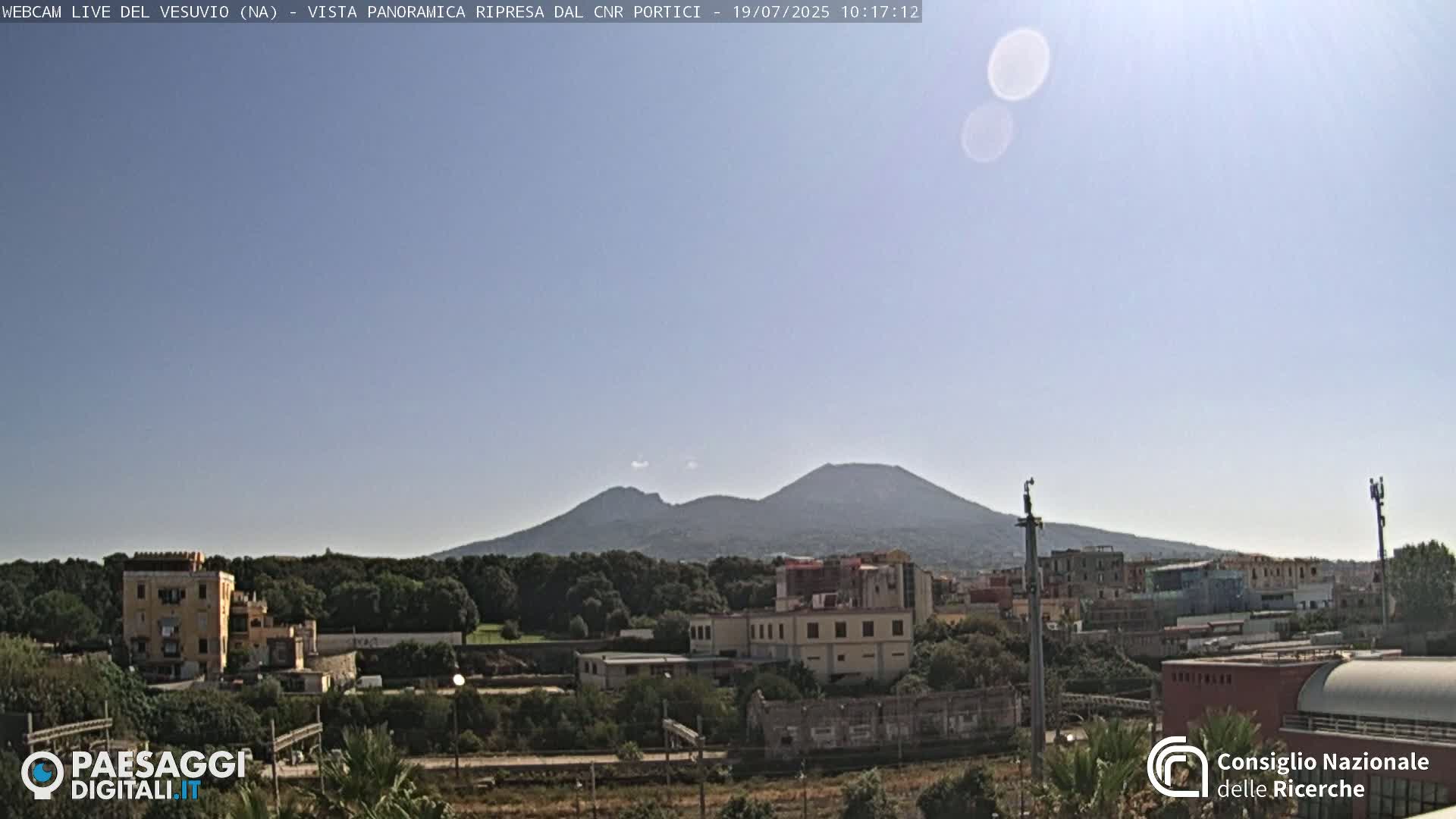  Mount Vesuvius Volcano (Vulcano Vesuvio) Panaromic Live Cam- Naples, Campania, Italy