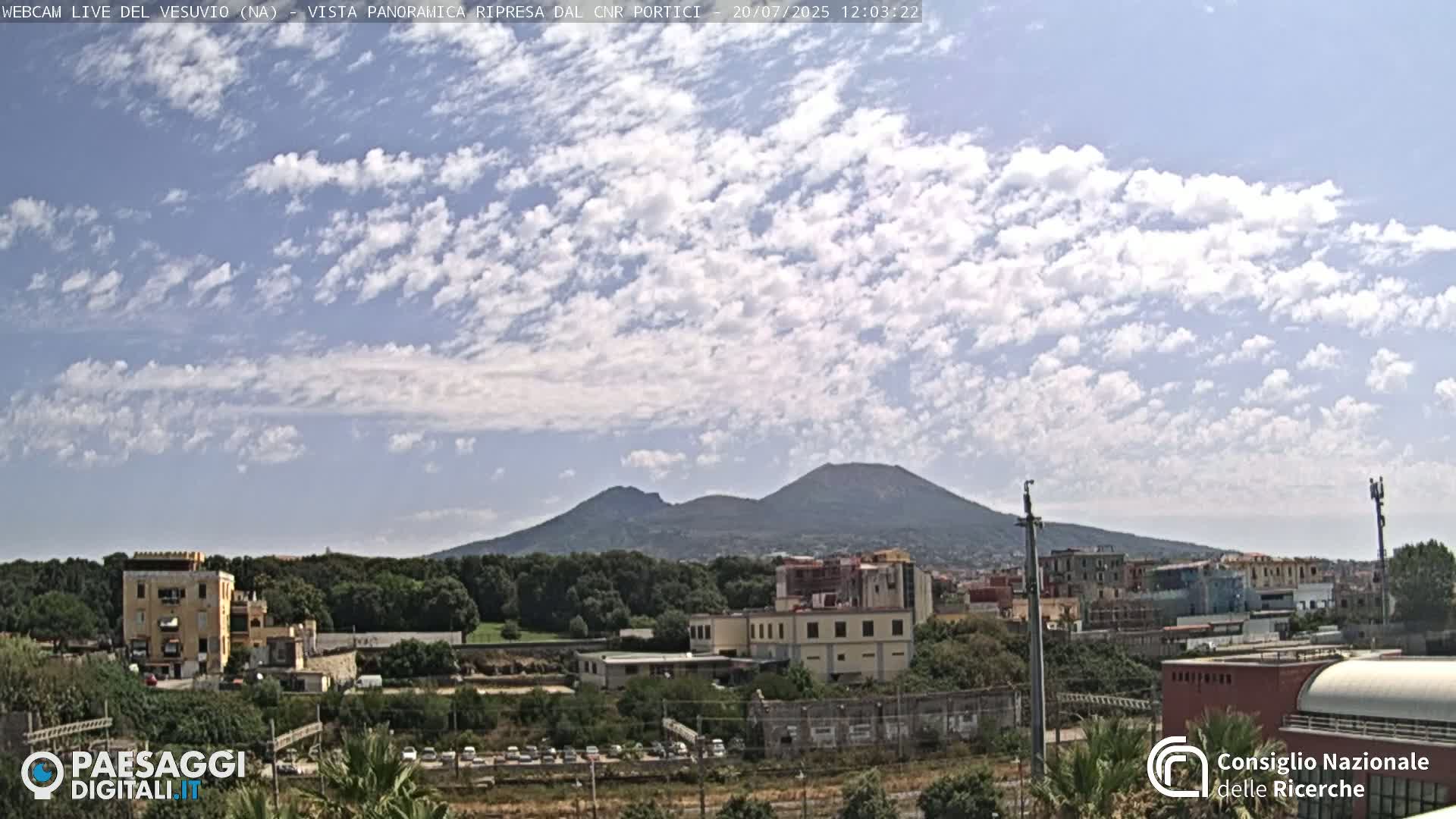  Mount Vesuvius Volcano (Vulcano Vesuvio) Panaromic Live Cam- Naples, Campania, Italy