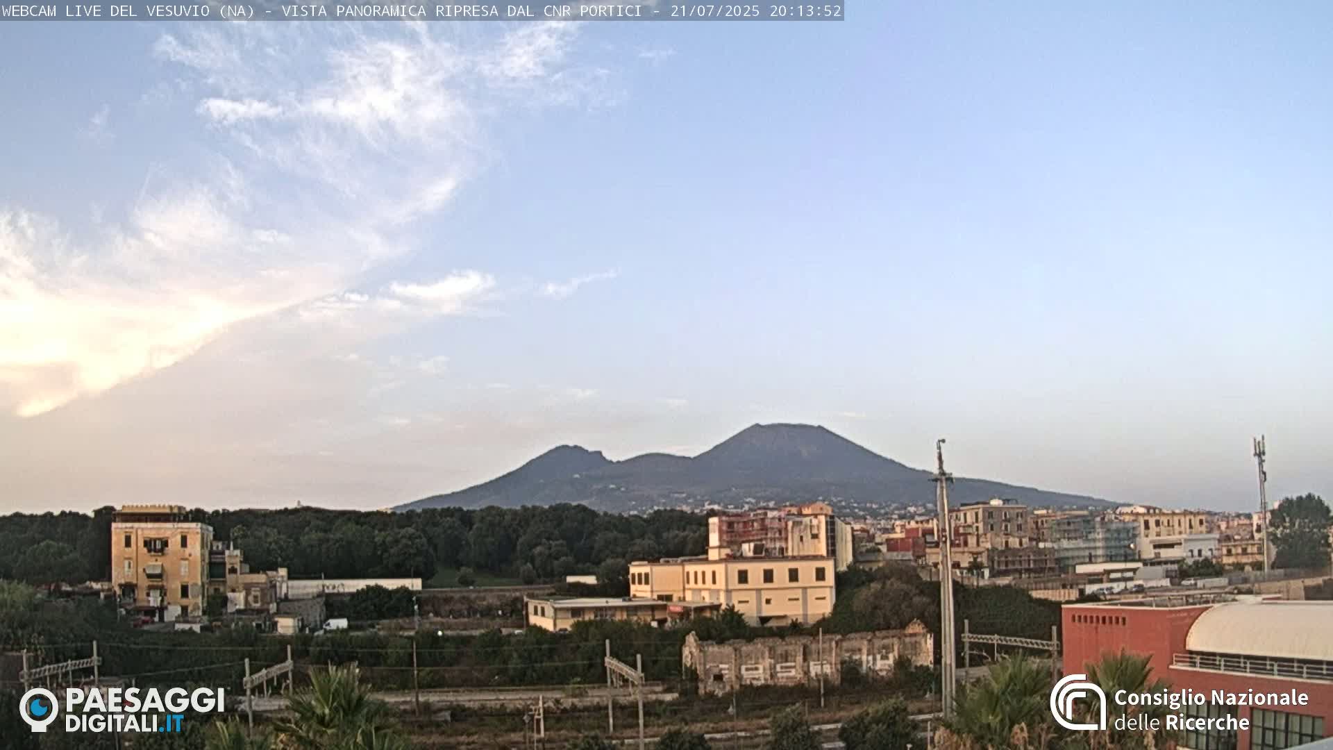  Mount Vesuvius Volcano (Vulcano Vesuvio) Panaromic Live Cam- Naples, Campania, Italy