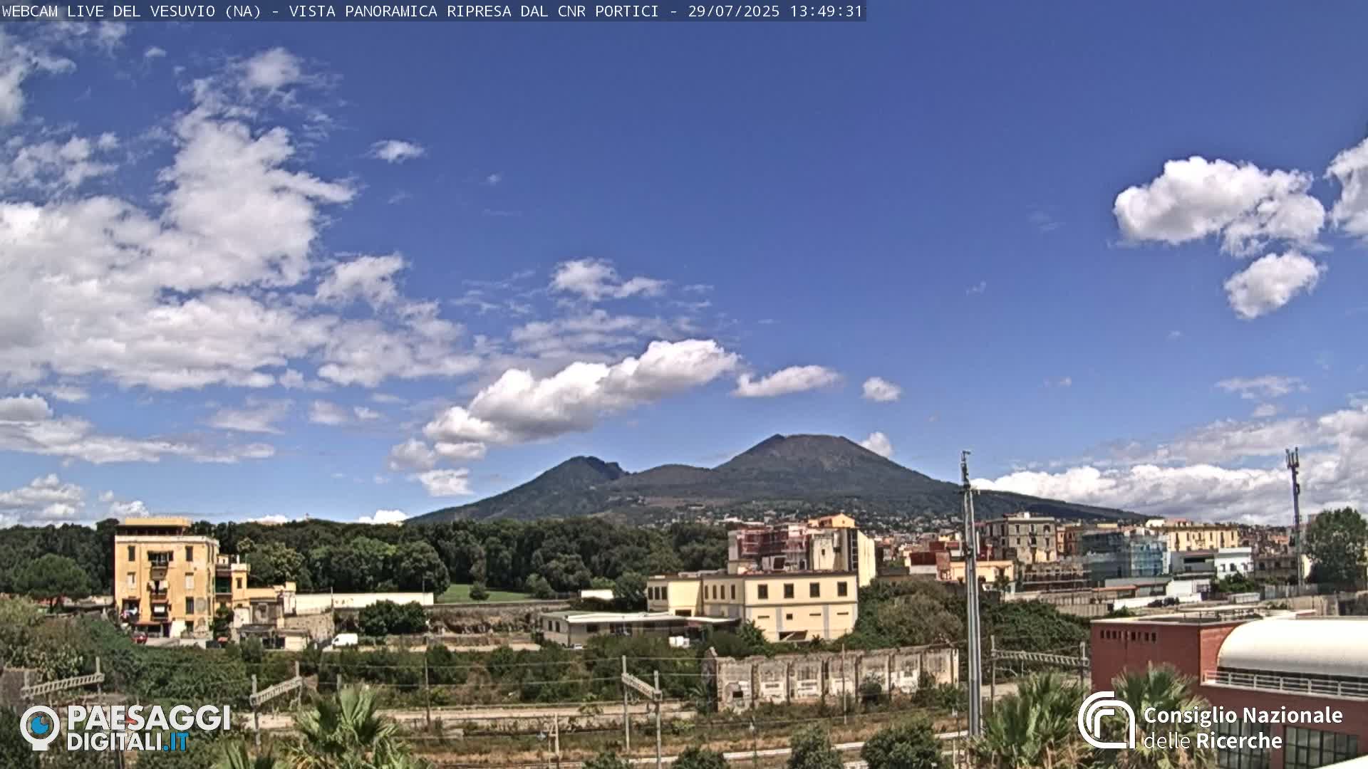  Mount Vesuvius Volcano (Vulcano Vesuvio) Panaromic Live Cam- Naples, Campania, Italy