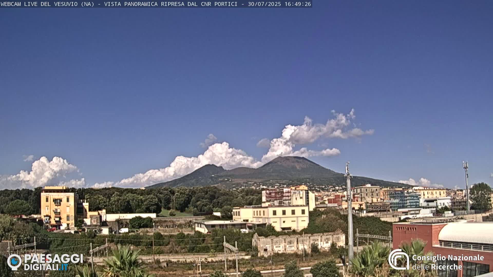  Mount Vesuvius Volcano (Vulcano Vesuvio) Panaromic Live Cam- Naples, Campania, Italy