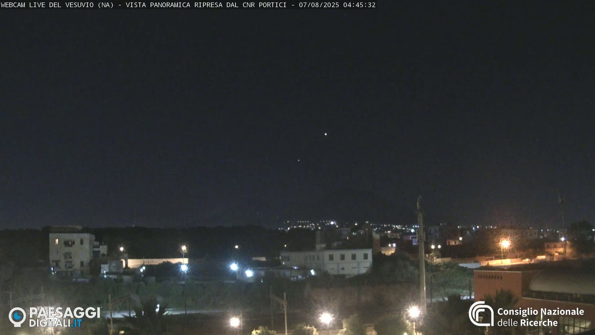 Mount Vesuvius Volcano (Vulcano Vesuvio) Panaromic Live Cam- Naples, Campania, Italy