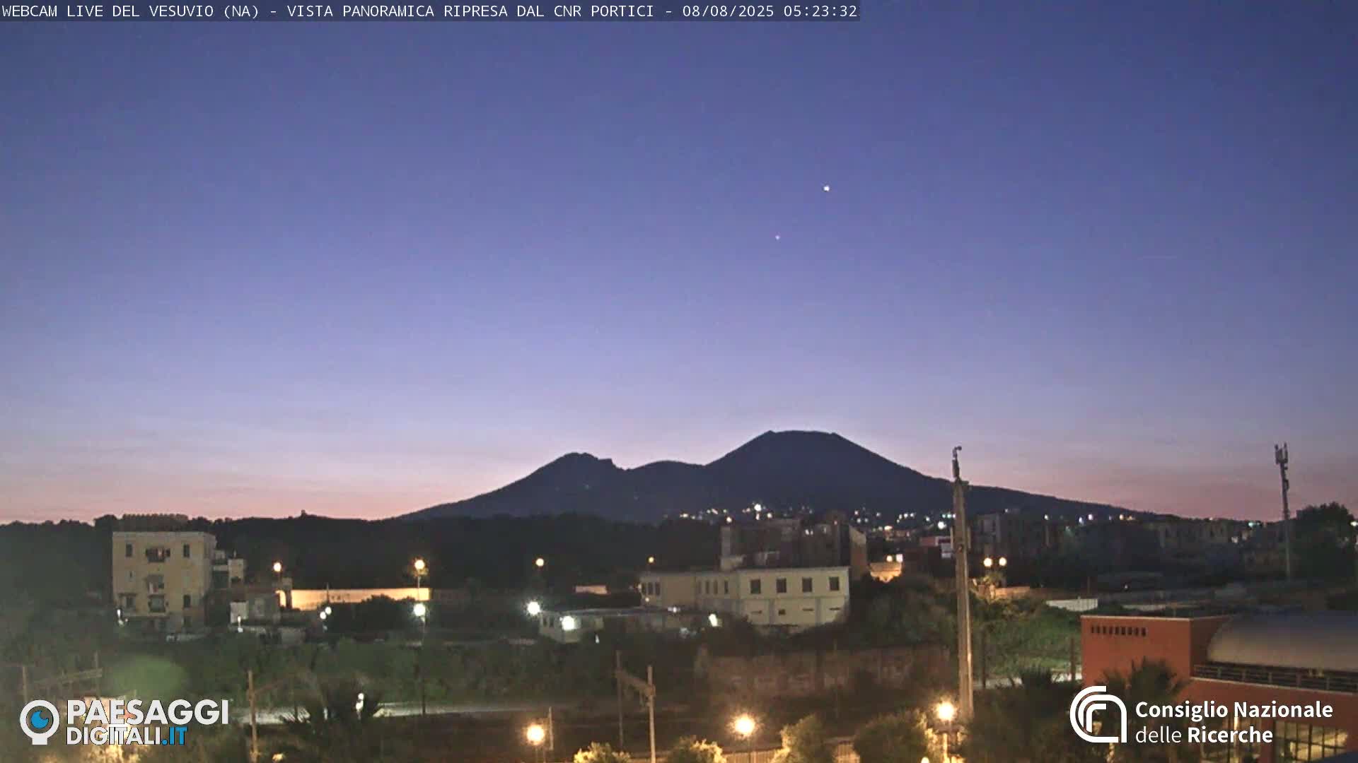  Mount Vesuvius Volcano (Vulcano Vesuvio) Panaromic Live Cam- Naples, Campania, Italy