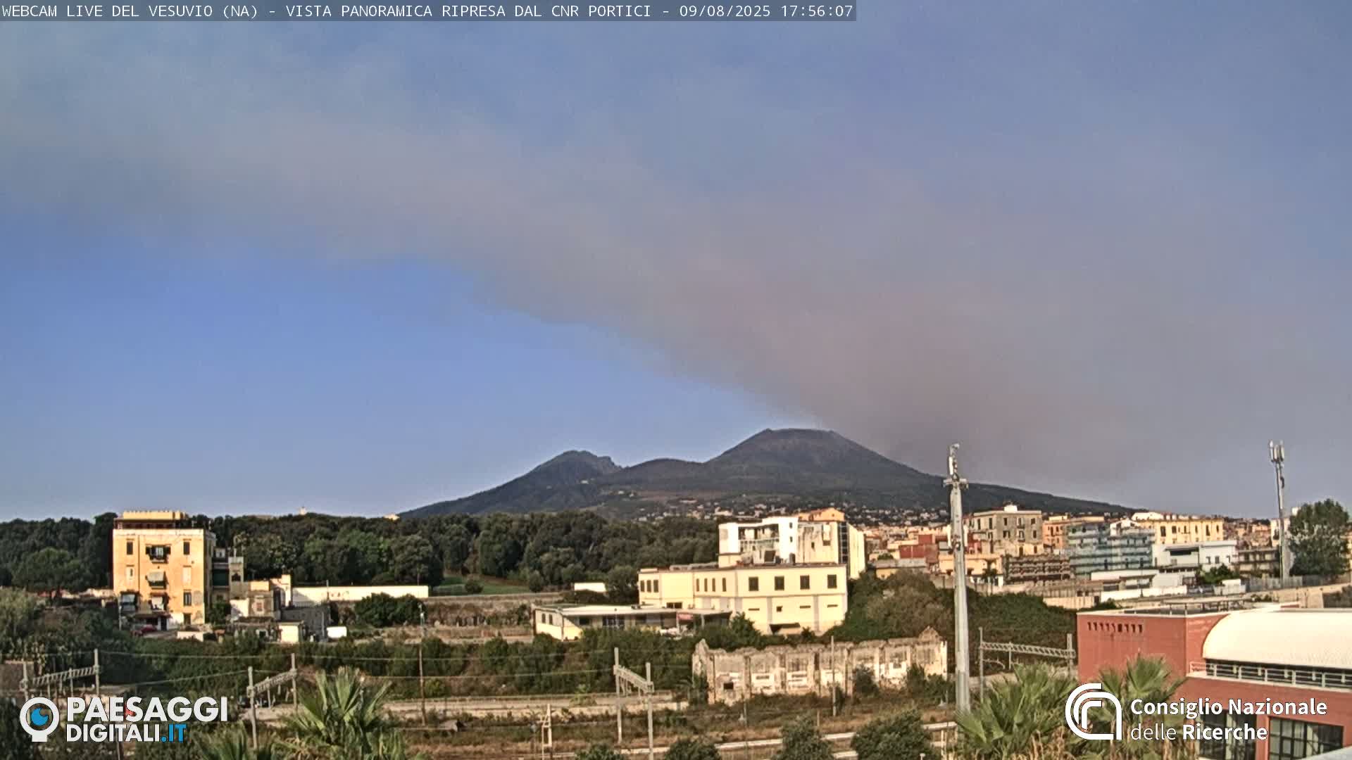  Mount Vesuvius Volcano (Vulcano Vesuvio) Panaromic Live Cam- Naples, Campania, Italy
