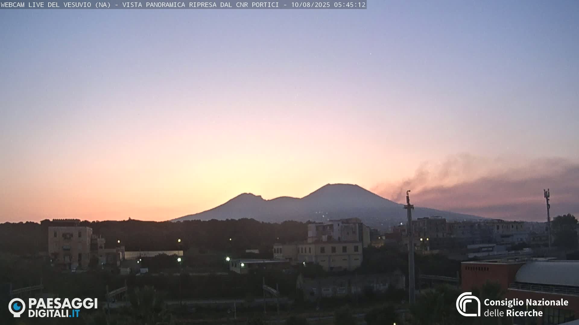  Mount Vesuvius Volcano (Vulcano Vesuvio) Panaromic Live Cam- Naples, Campania, Italy